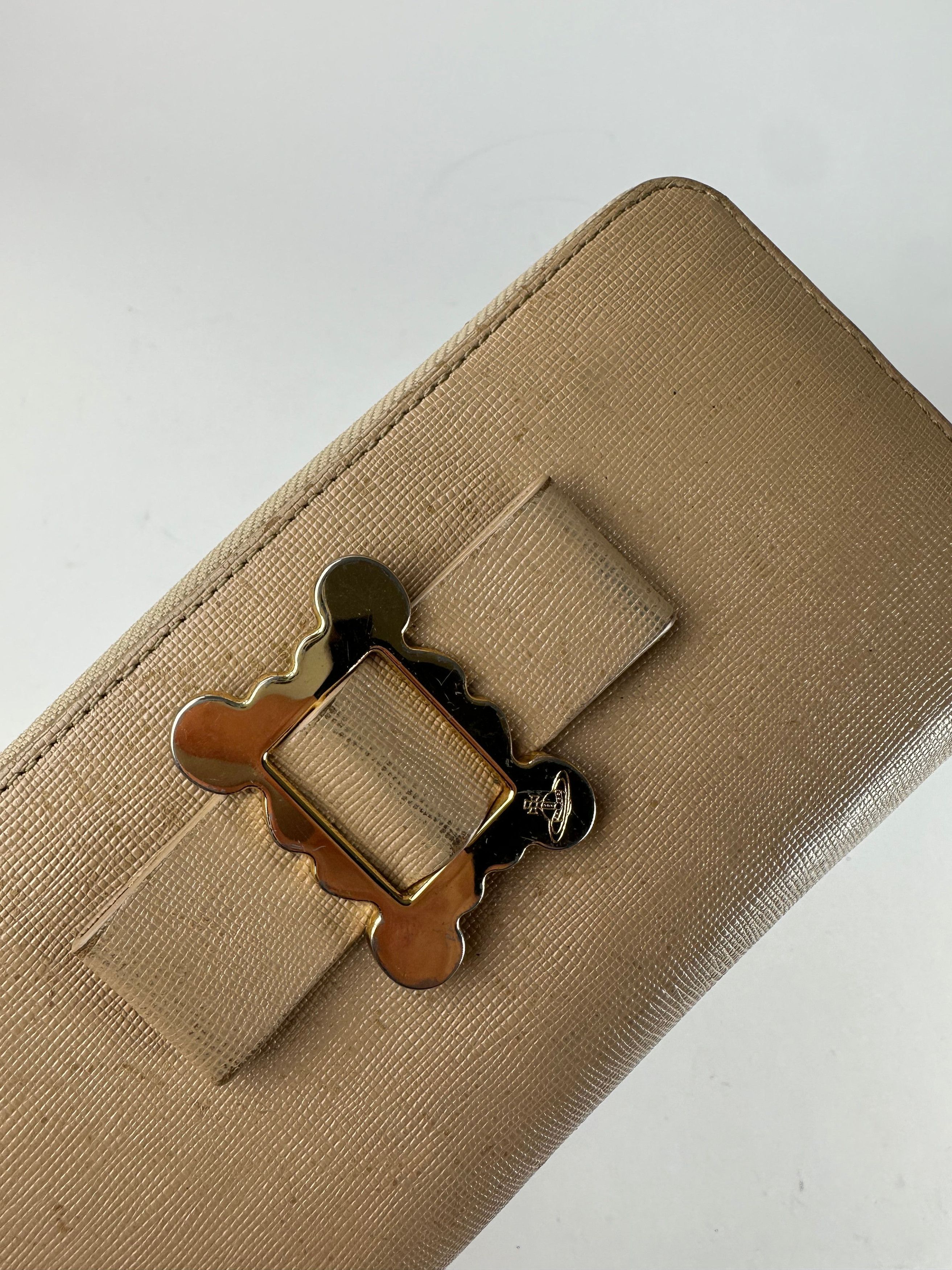 Other Vintage Vivienne Westwood Leather wallet Beige Size ONE SIZE - 5 Thumbnail