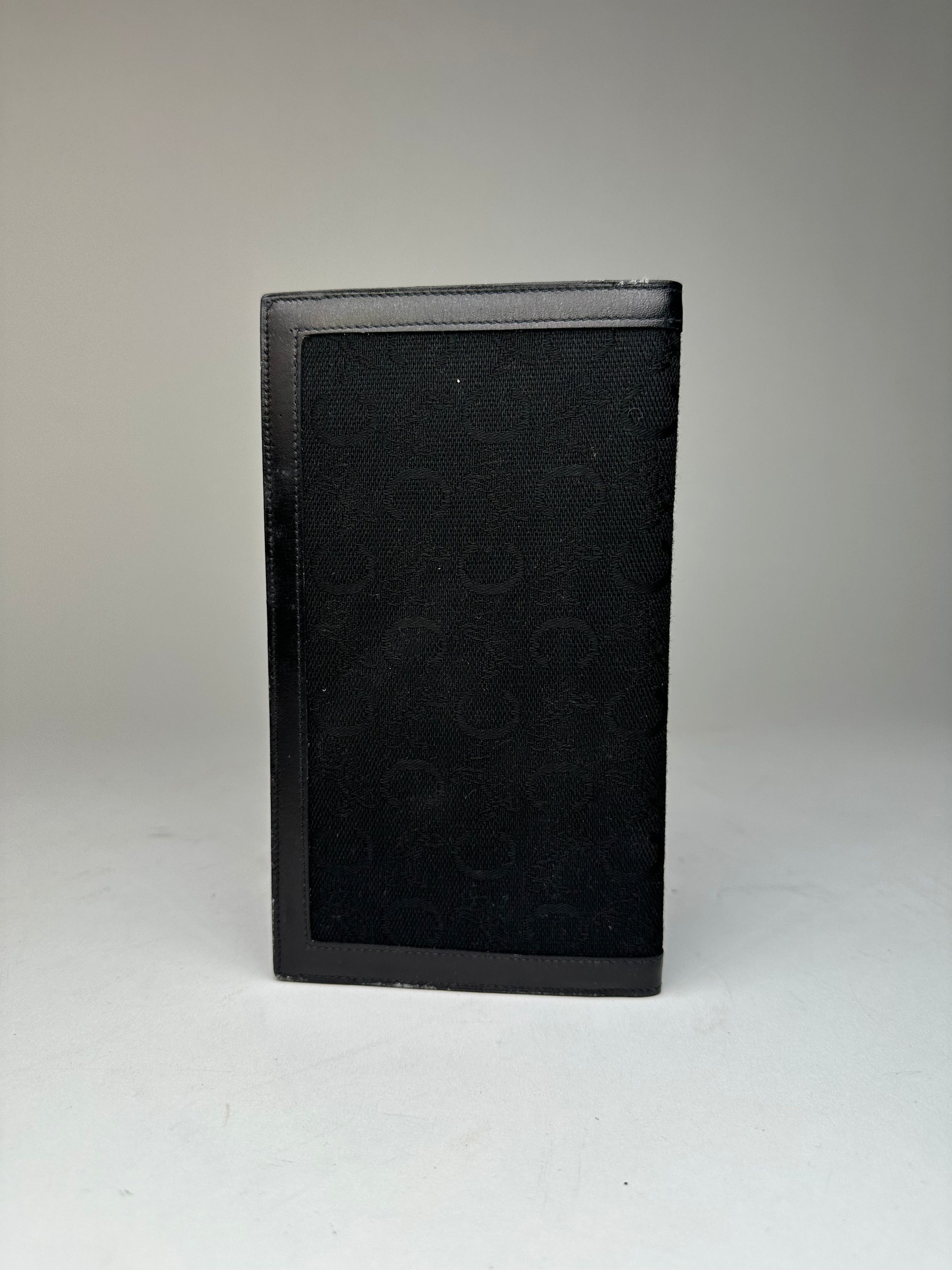 Celine Vintage Paris Monogram Leather Card / ID Holder black Size ONE SIZE - 2 Thumbnail