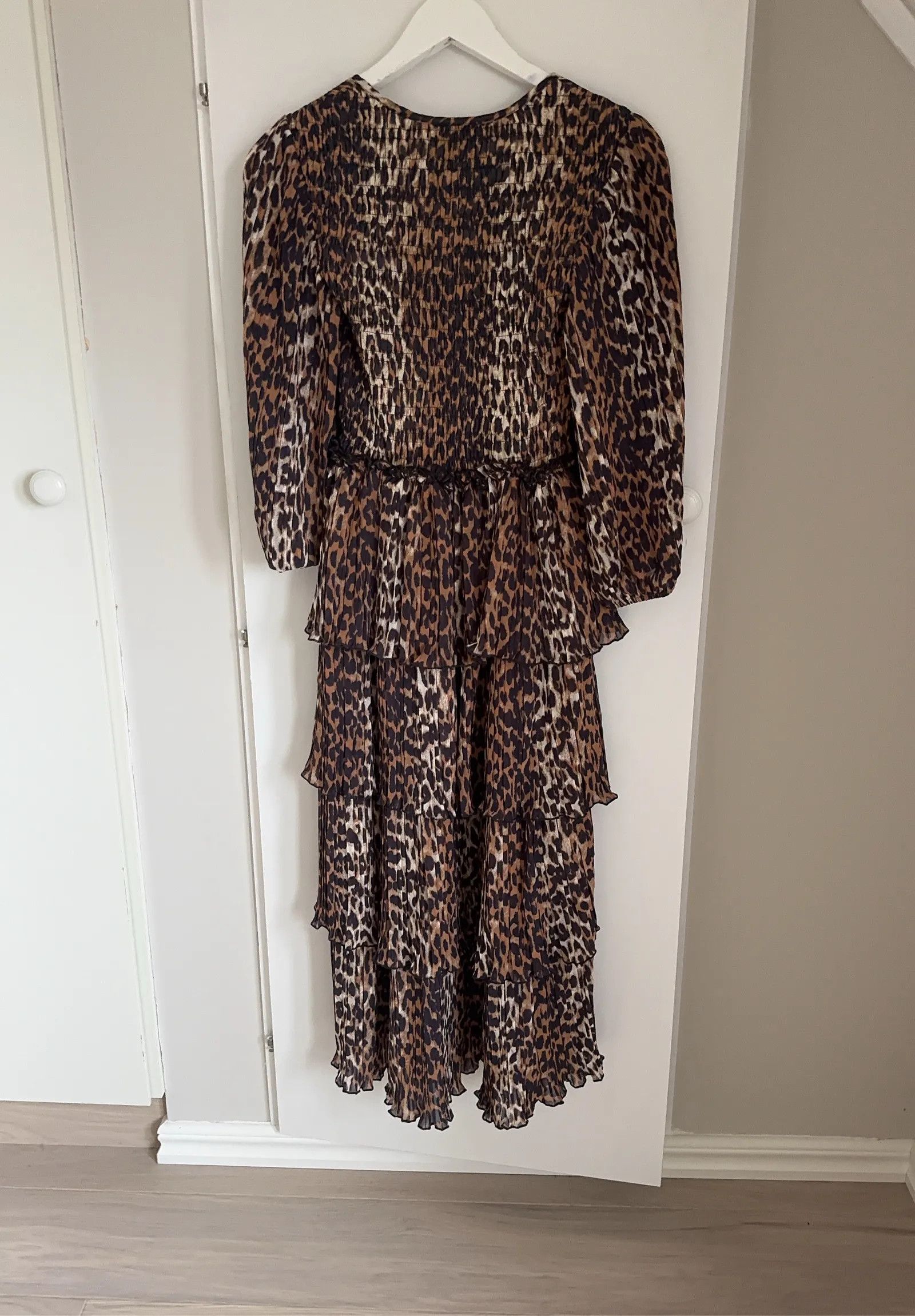 Ganni Ganni Tiered leopard-print georgette midi dress Dress Size XXS / US 00 / IT 34 - 3 Thumbnail