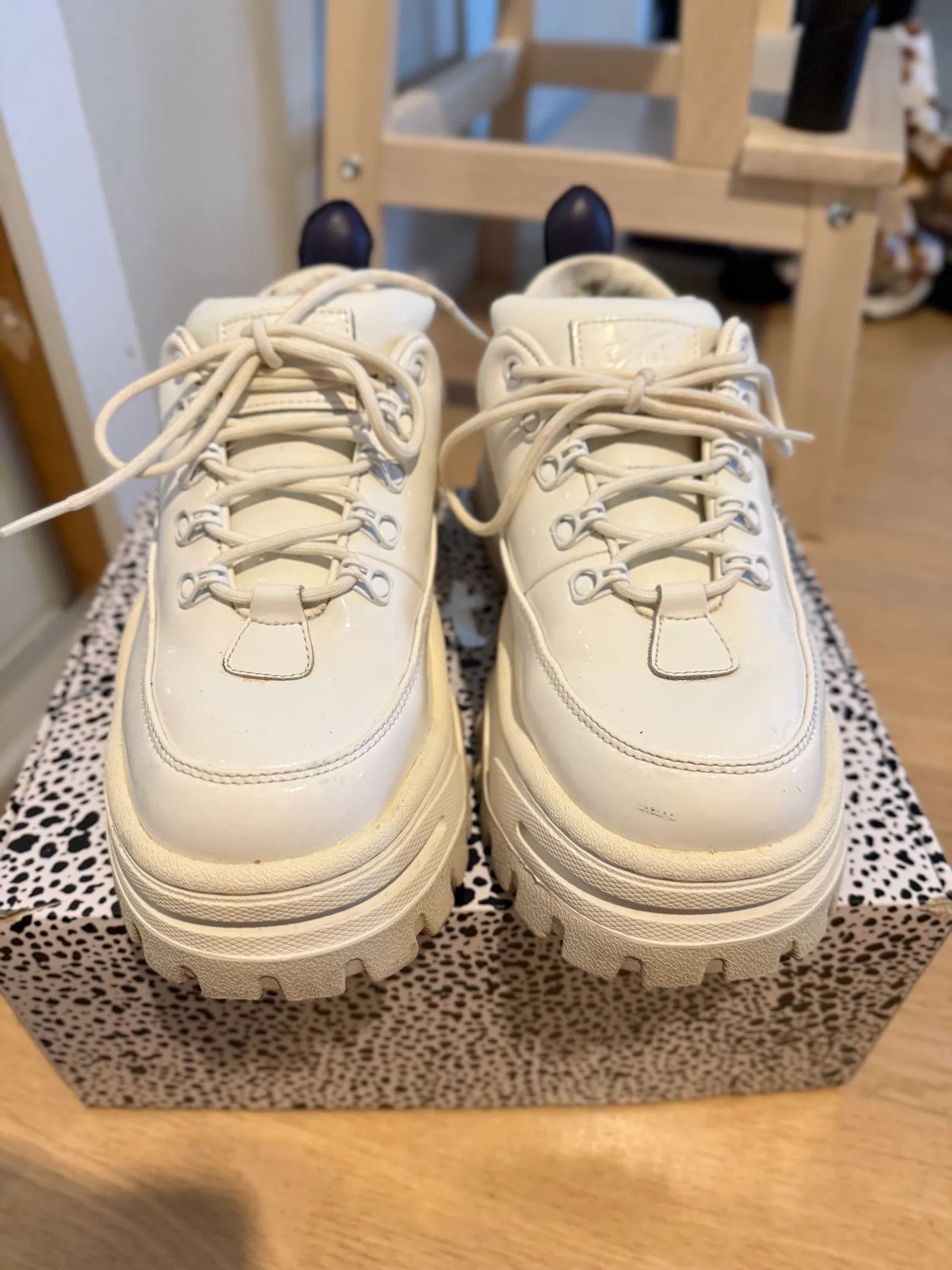 Eytys Eytys Angel Canvas Ecru Sneakers Size US 8 / IT 38 - 3 Thumbnail