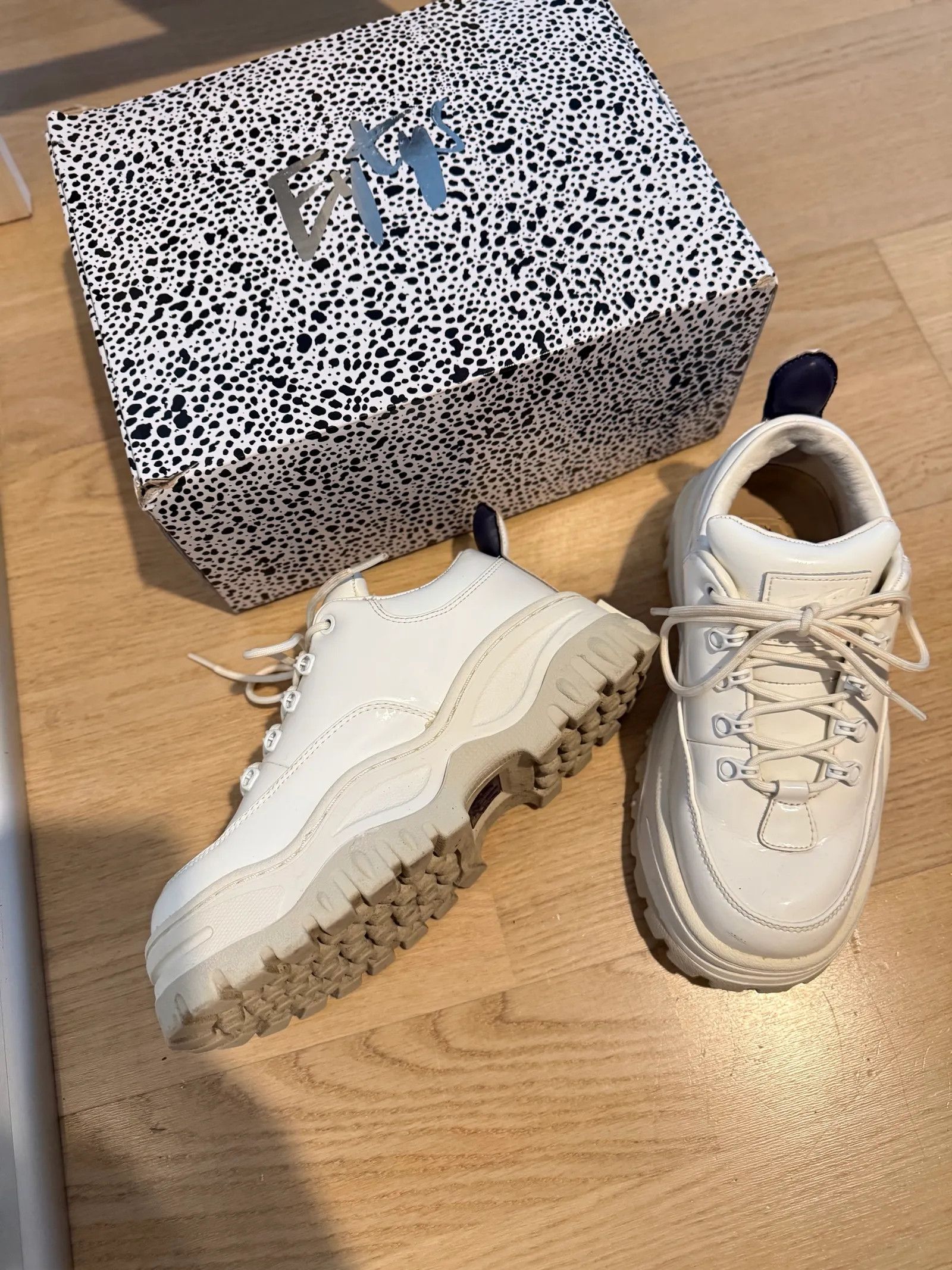 Eytys Eytys Angel Canvas Ecru Sneakers Size US 8 / IT 38 - 5 Thumbnail
