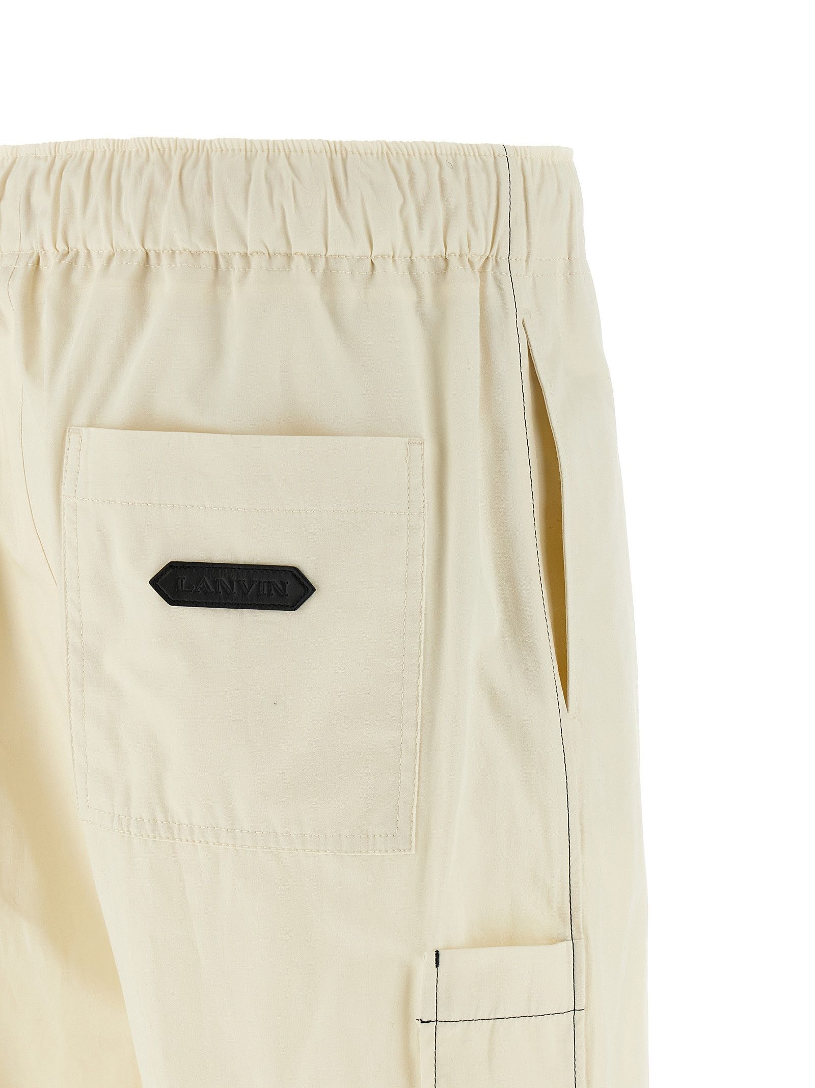 Lanvin Cotton Trousers Size US 34 / EU 50 - 4 Thumbnail