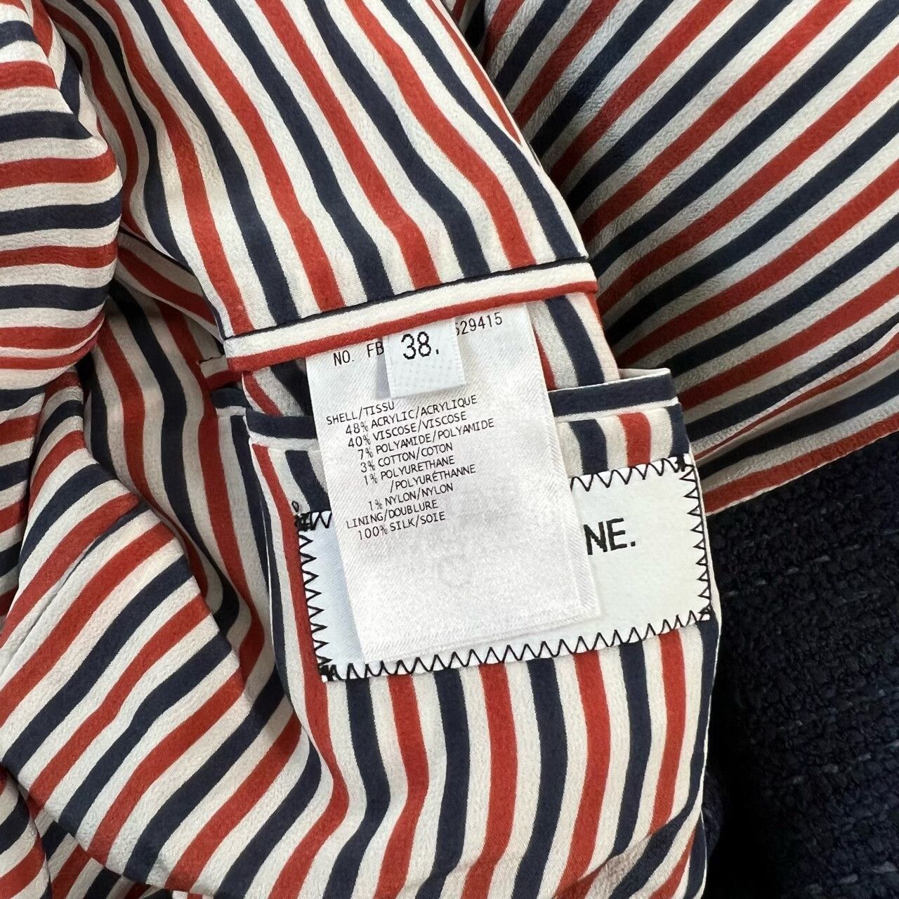 Thom Browne Thom Browne Four-Stripe Distressed Fringe Suit Jacket Size US M / EU 48-50 / 2 - 5 Thumbnail