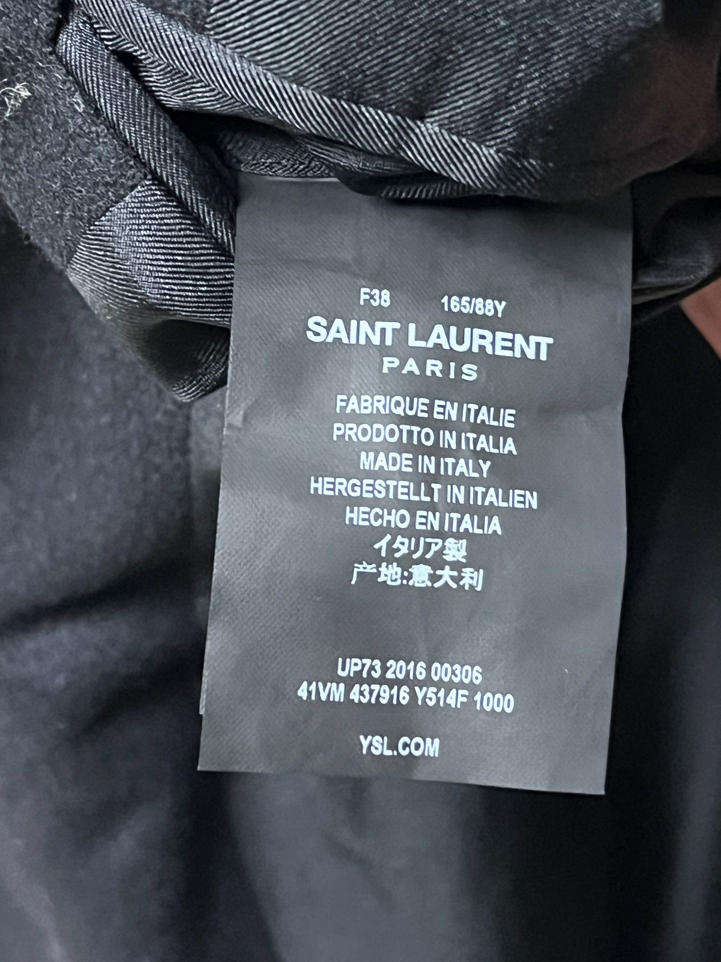 Saint Laurent Paris Saint Laurent 2016FW Black Court Blazer Size US M / EU 48-50 / 2 - 5 Thumbnail