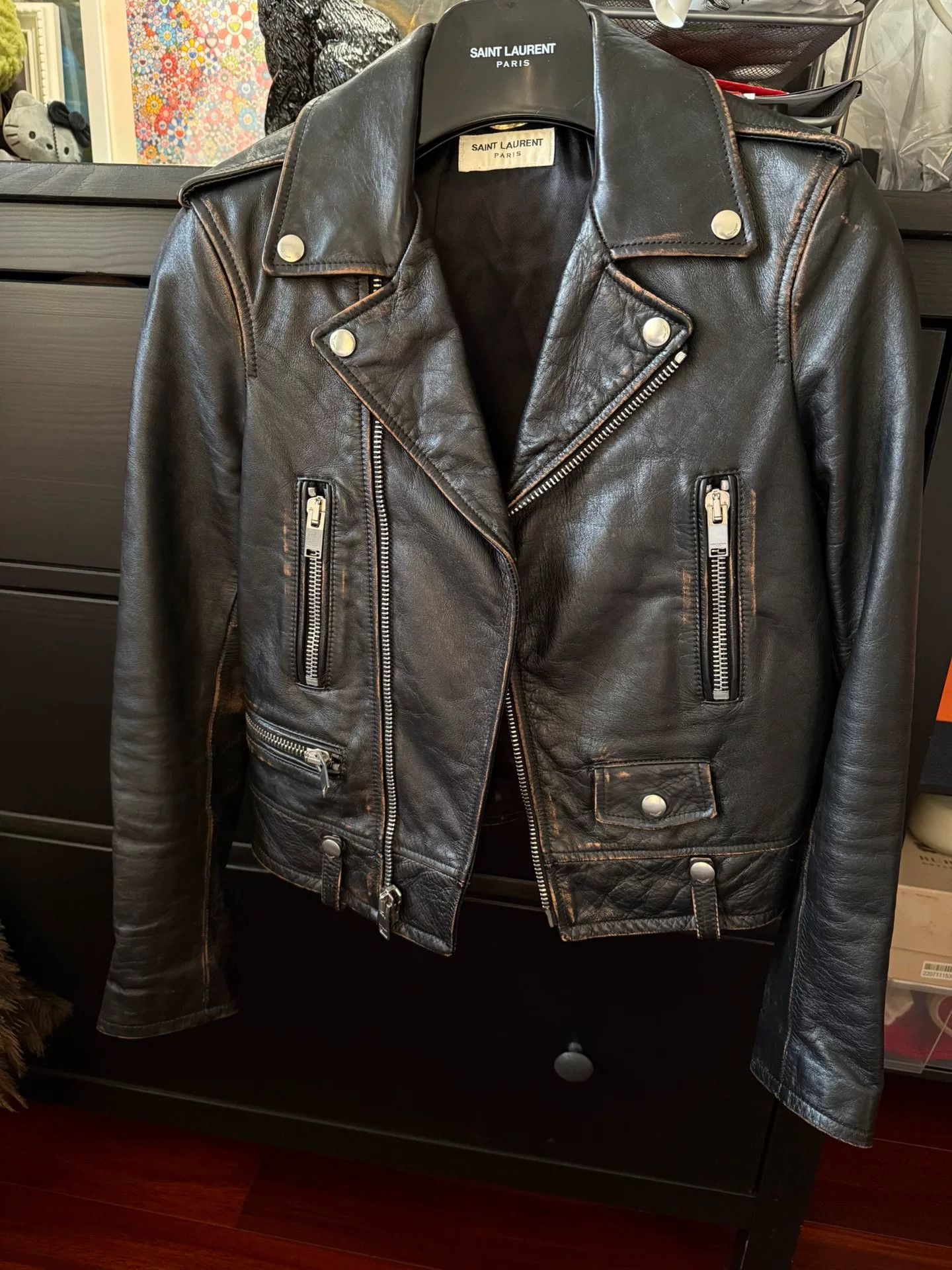 Saint Laurent Paris Saint Laurent 2017 Leather Jacket Cat Martini Size US M / EU 48-50 / 2 - 2 Thumbnail