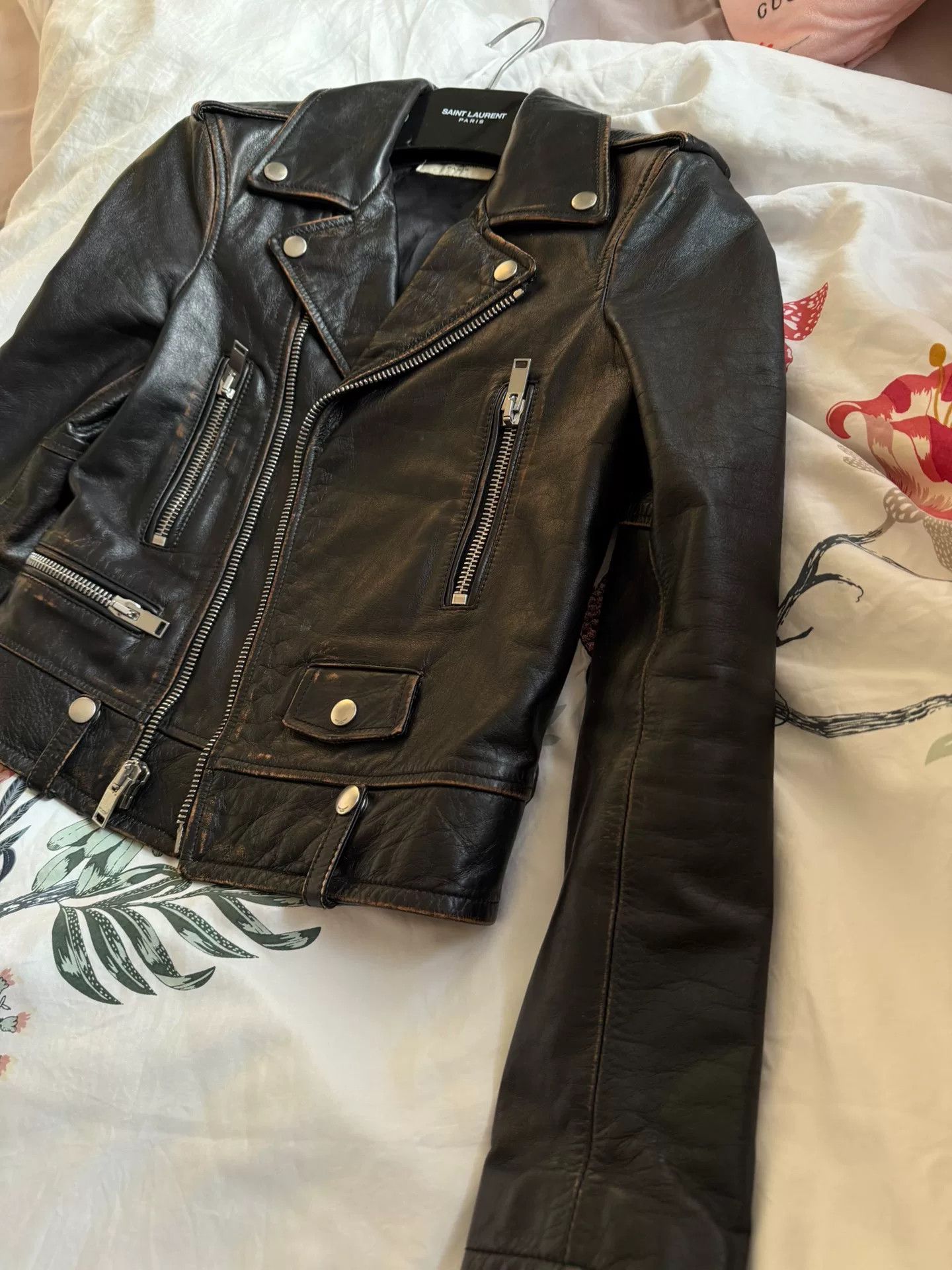 Saint Laurent Paris Saint Laurent 2017 Leather Jacket Cat Martini Size US M / EU 48-50 / 2 - 5 Thumbnail