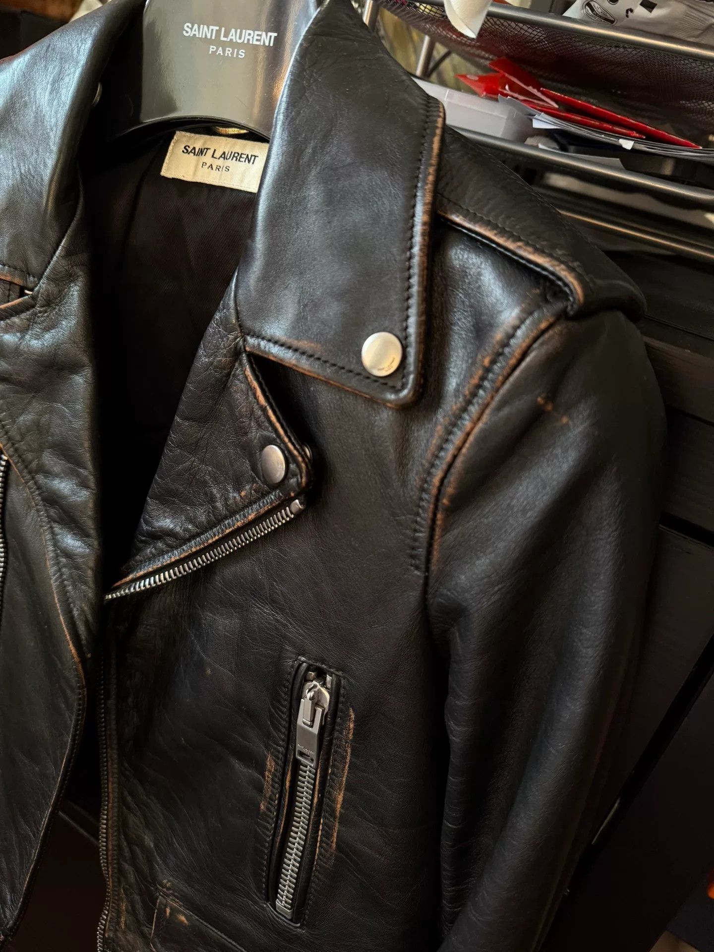 Saint Laurent Paris Saint Laurent 2017 Leather Jacket Cat Martini Size US M / EU 48-50 / 2 - 3 Thumbnail