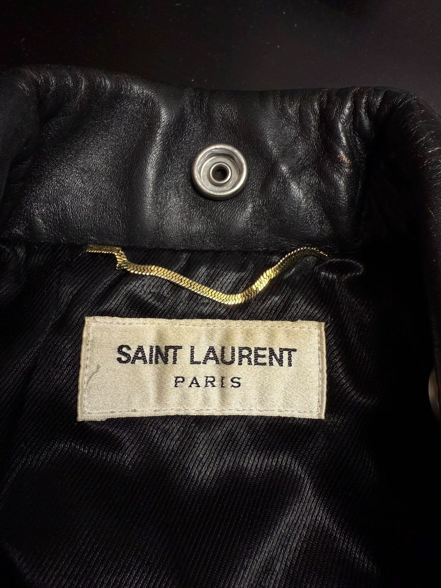 Saint Laurent Paris Saint Laurent 2017 Leather Jacket Cat Martini Size US M / EU 48-50 / 2 - 7 Thumbnail