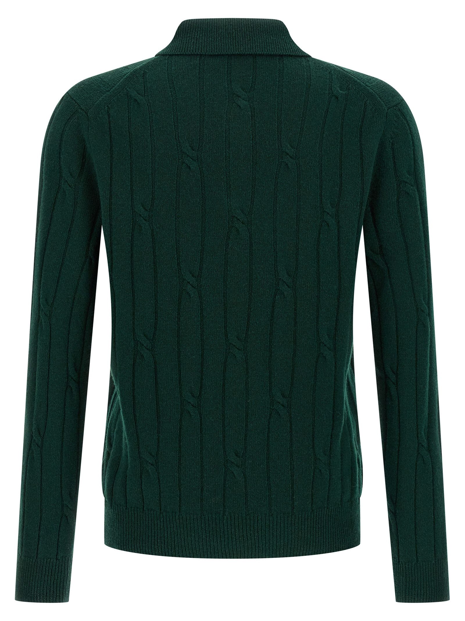 Zanone Braided Wool Polo Shirt Size US L / EU 52-54 / 3 - 2 Thumbnail