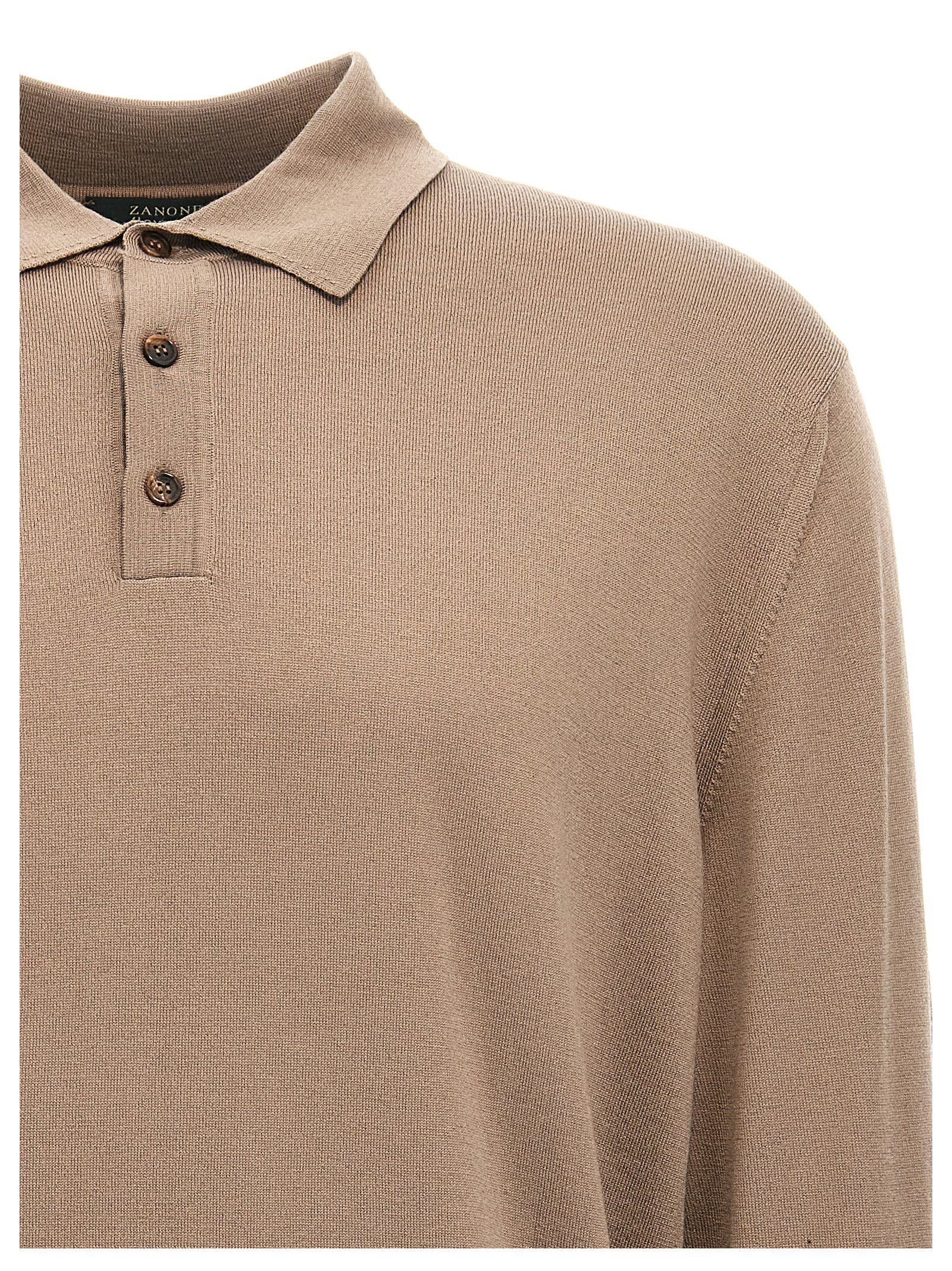 Zanone Virgin Wool Polo Shirt Size US L / EU 52-54 / 3 - 3 Thumbnail