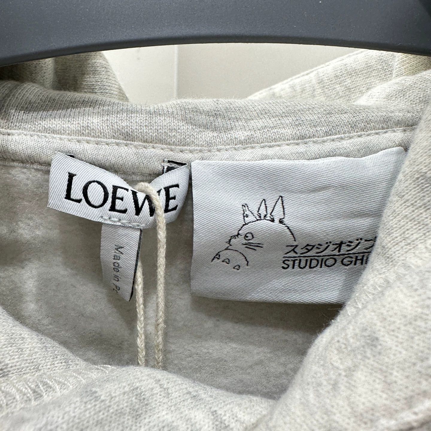 Loewe Gray Hoodie with Colorful Embroidered Details Size US S / EU 44-46 / 1 - 3 Thumbnail