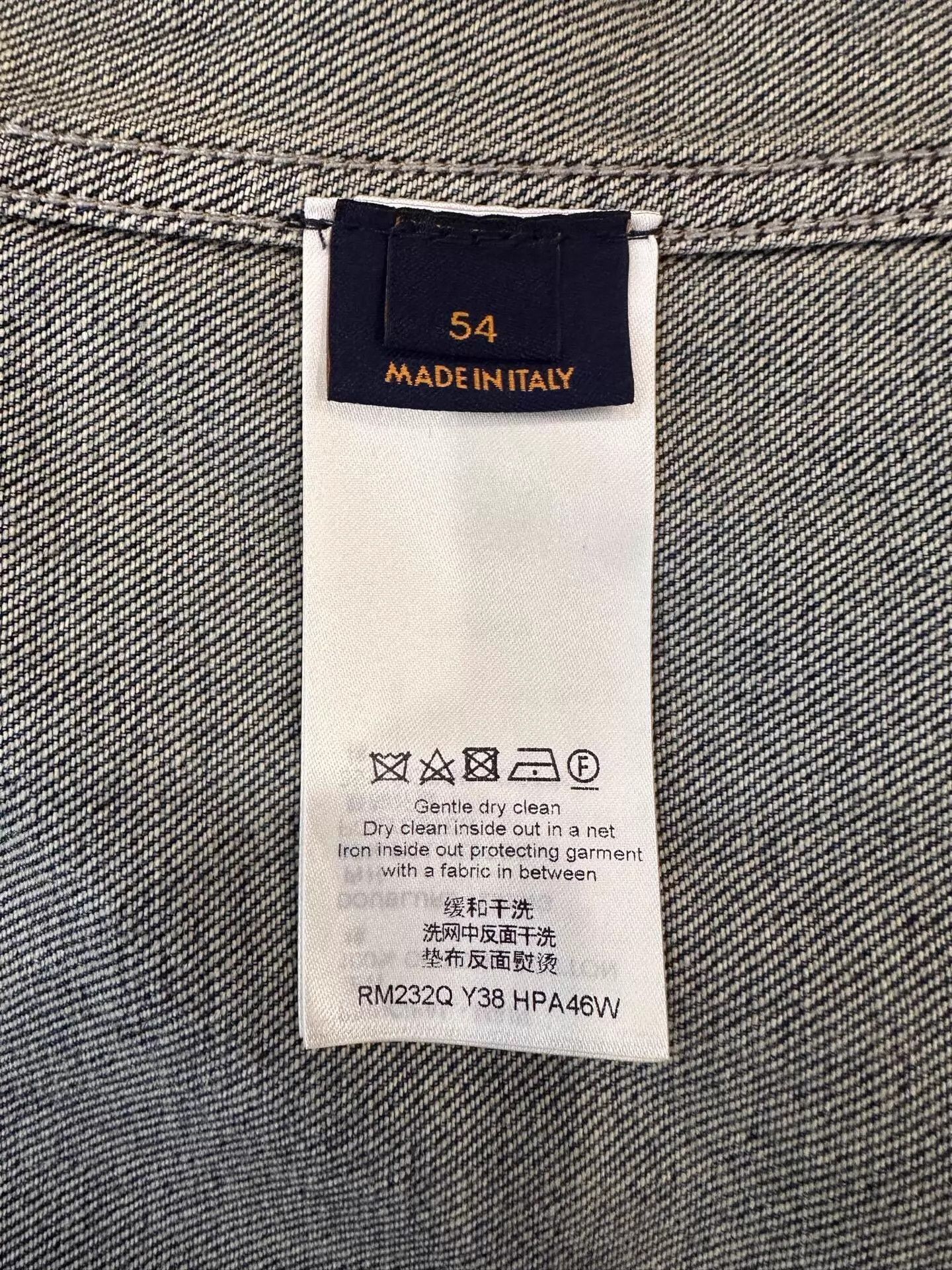 Louis Vuitton Blue Denim Jacket with Patterned Pockets - Size L Size US L / EU 52-54 / 3 - 6 Thumbnail