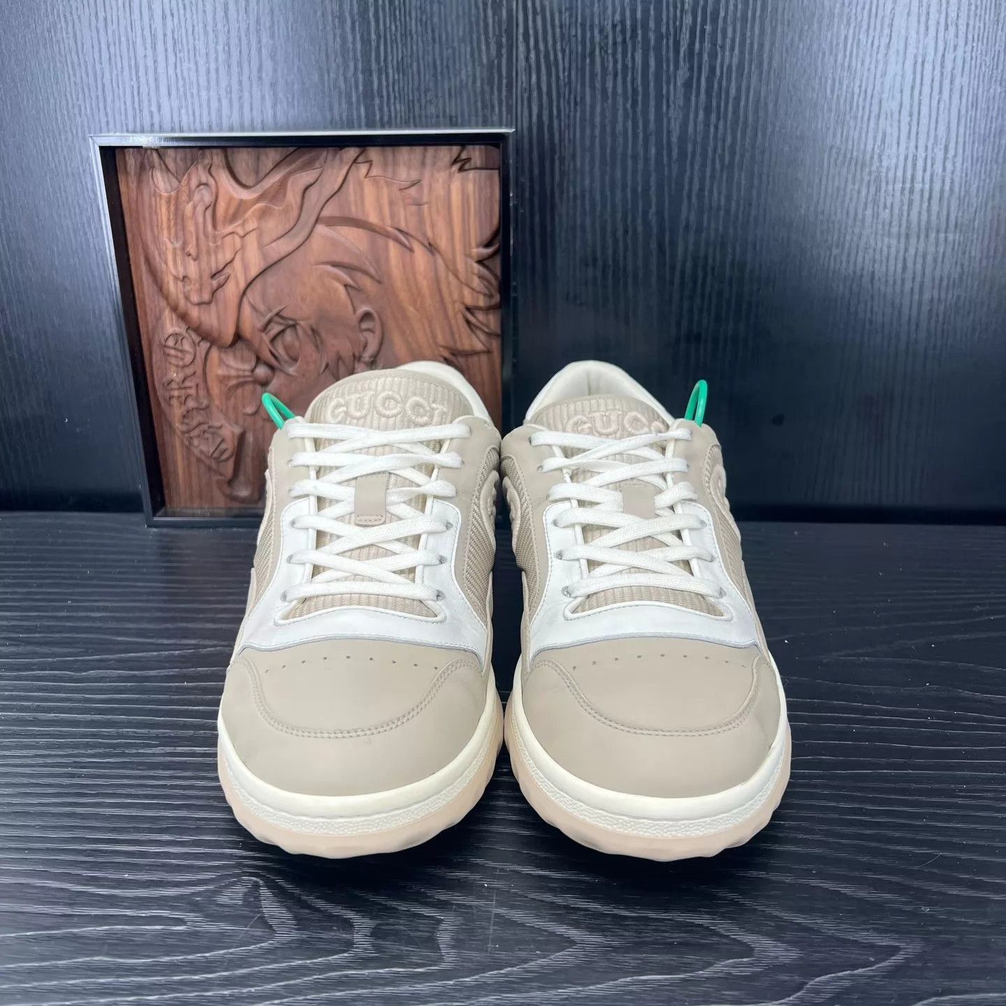 Gucci Beige Low-Top Sneakers - Size 9 Size US 9 / EU 42 - 7 Thumbnail