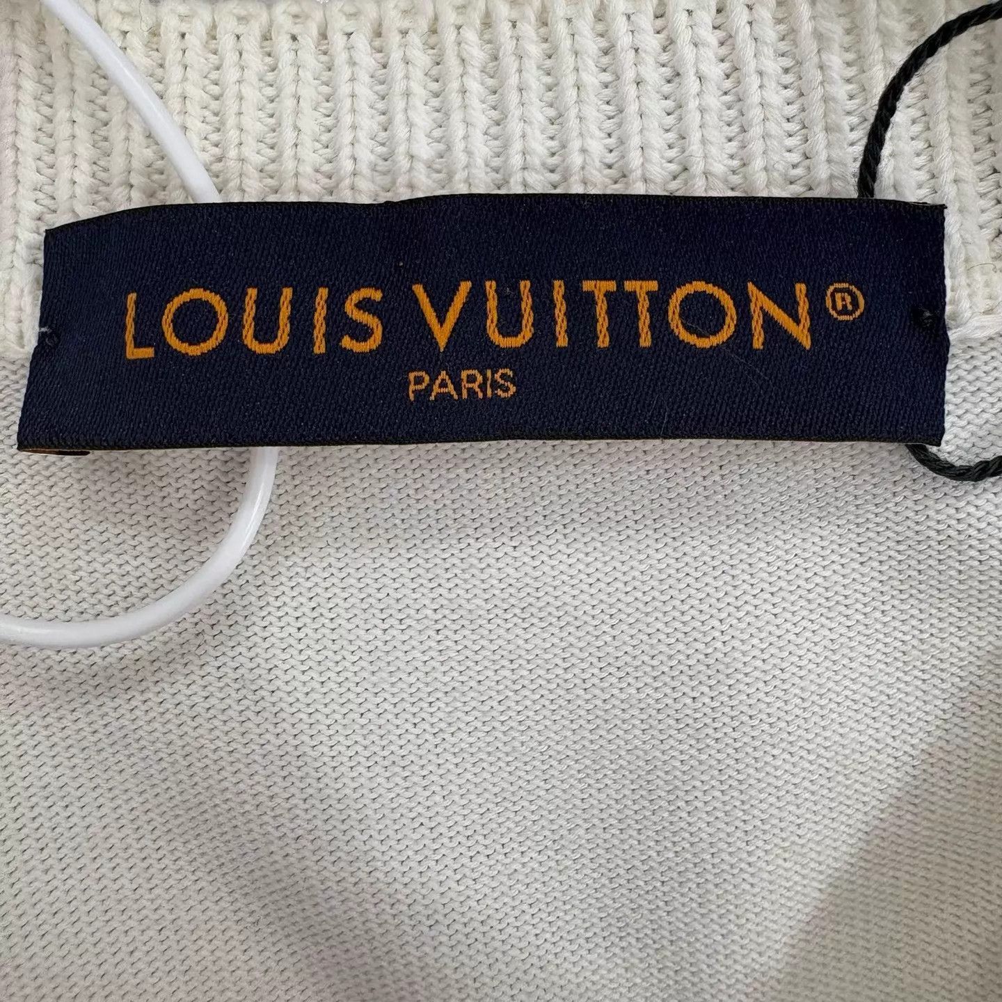 Louis Vuitton White Short-Sleeve Embroidered Knit Top Size US M / EU 48-50 / 2 - 3 Thumbnail