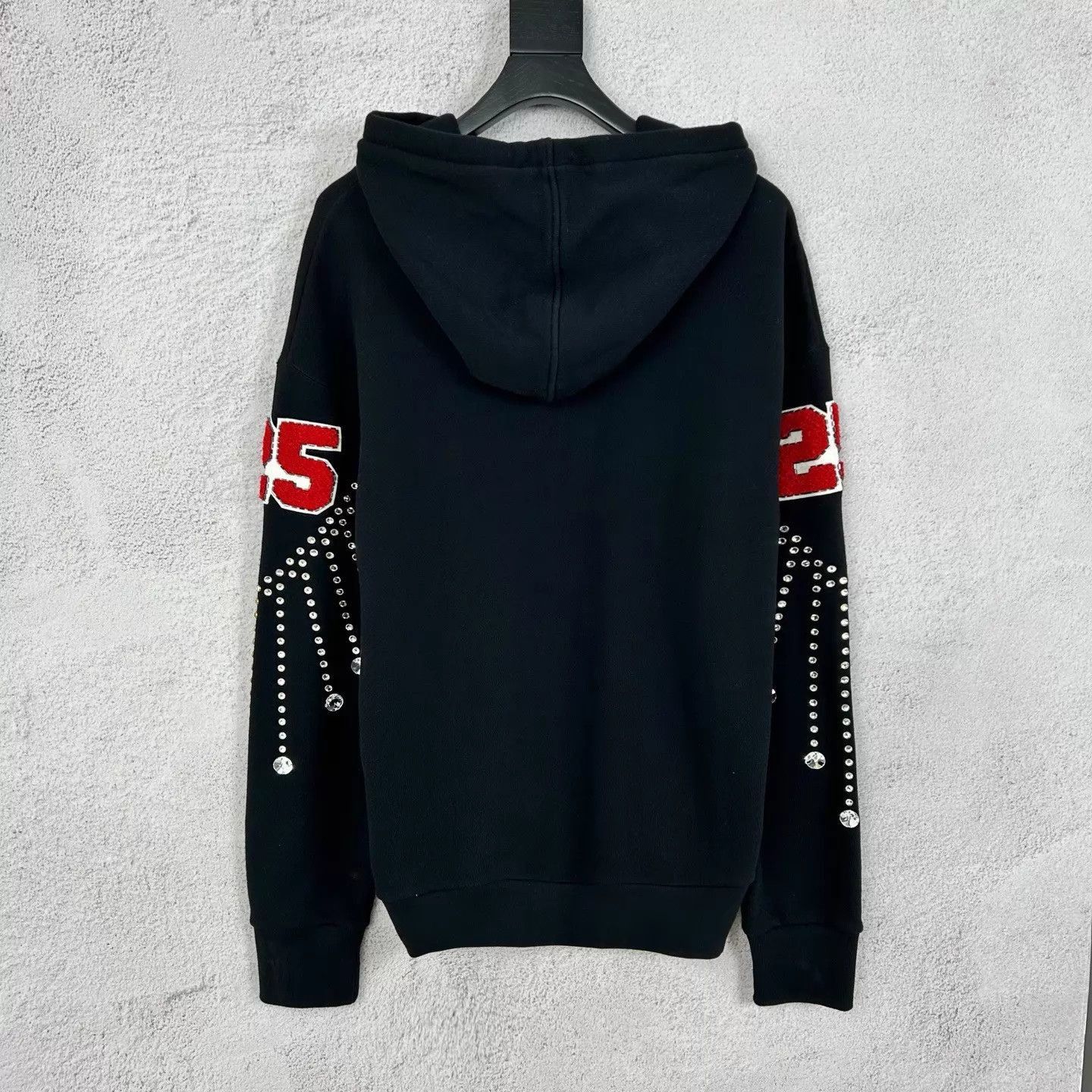 Gucci Black Rhinestone Graphic Hoodie Size US M / EU 48-50 / 2 - 2 Thumbnail