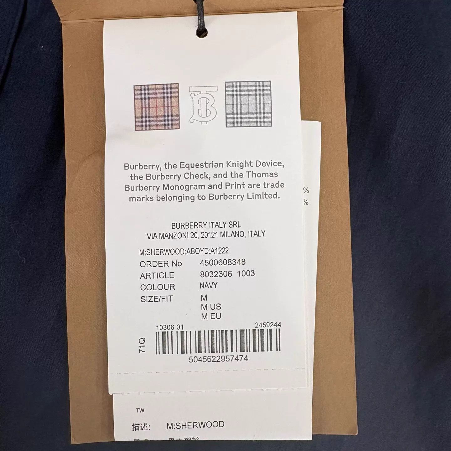 Burberry Blue Long-Sleeve Button-Up Shirt Size M Size US M / EU 48-50 / 2 - 7 Thumbnail