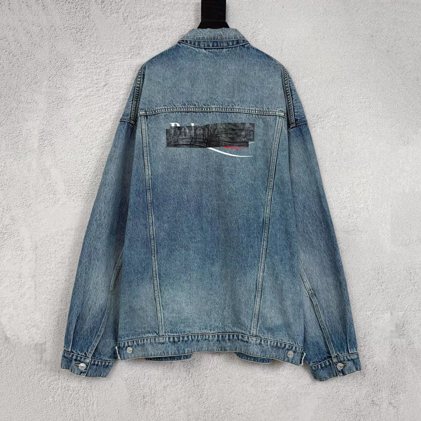 Balenciaga Blue Denim Jacket - Size M Size US M / EU 48-50 / 2 - 2 Thumbnail