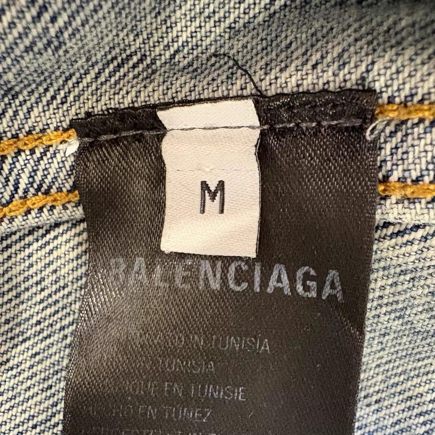 Balenciaga Blue Denim Jacket - Size M Size US M / EU 48-50 / 2 - 7 Thumbnail