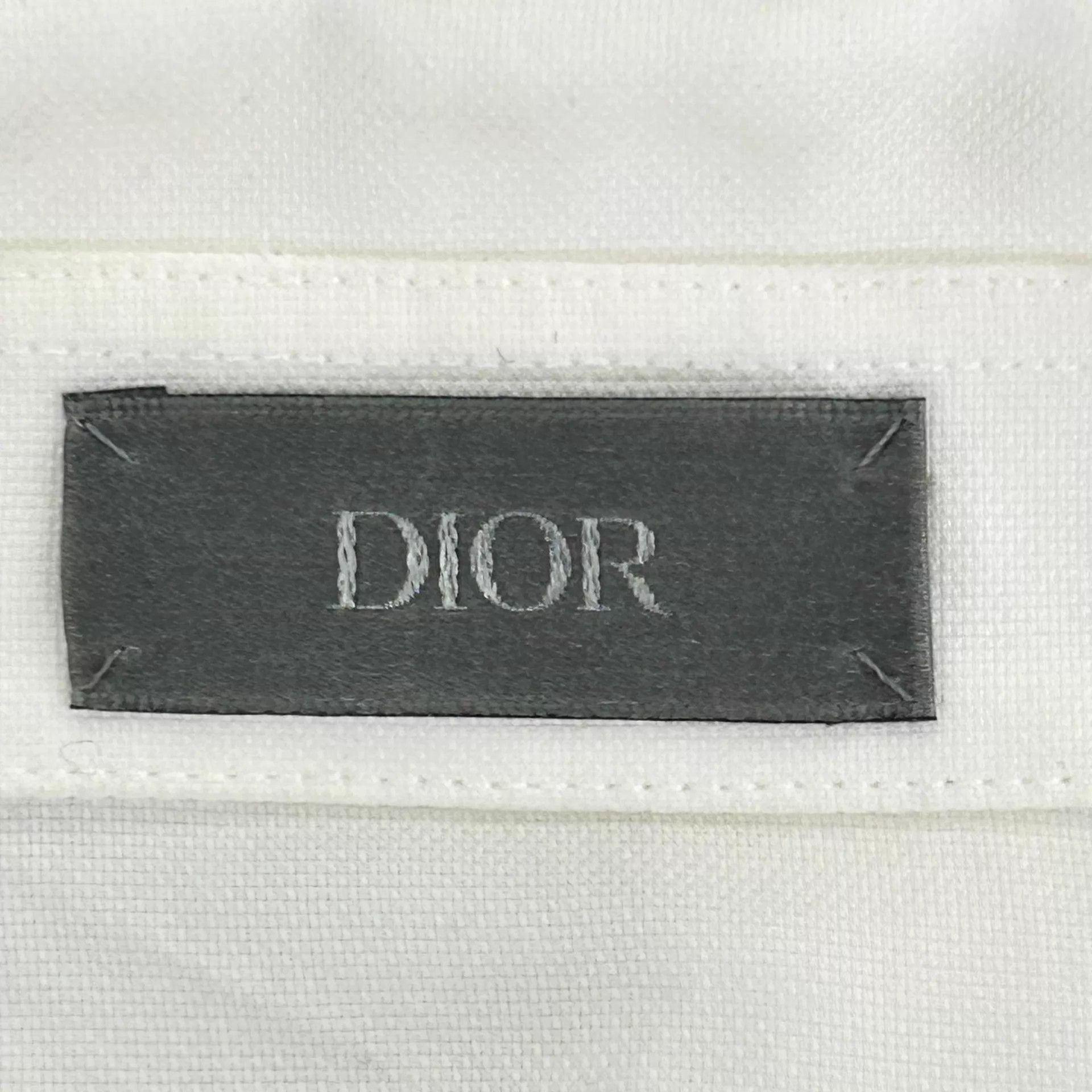 Dior White Short Sleeve Button-Up Shirt with Pocket Size US M / EU 48-50 / 2 - 3 Thumbnail
