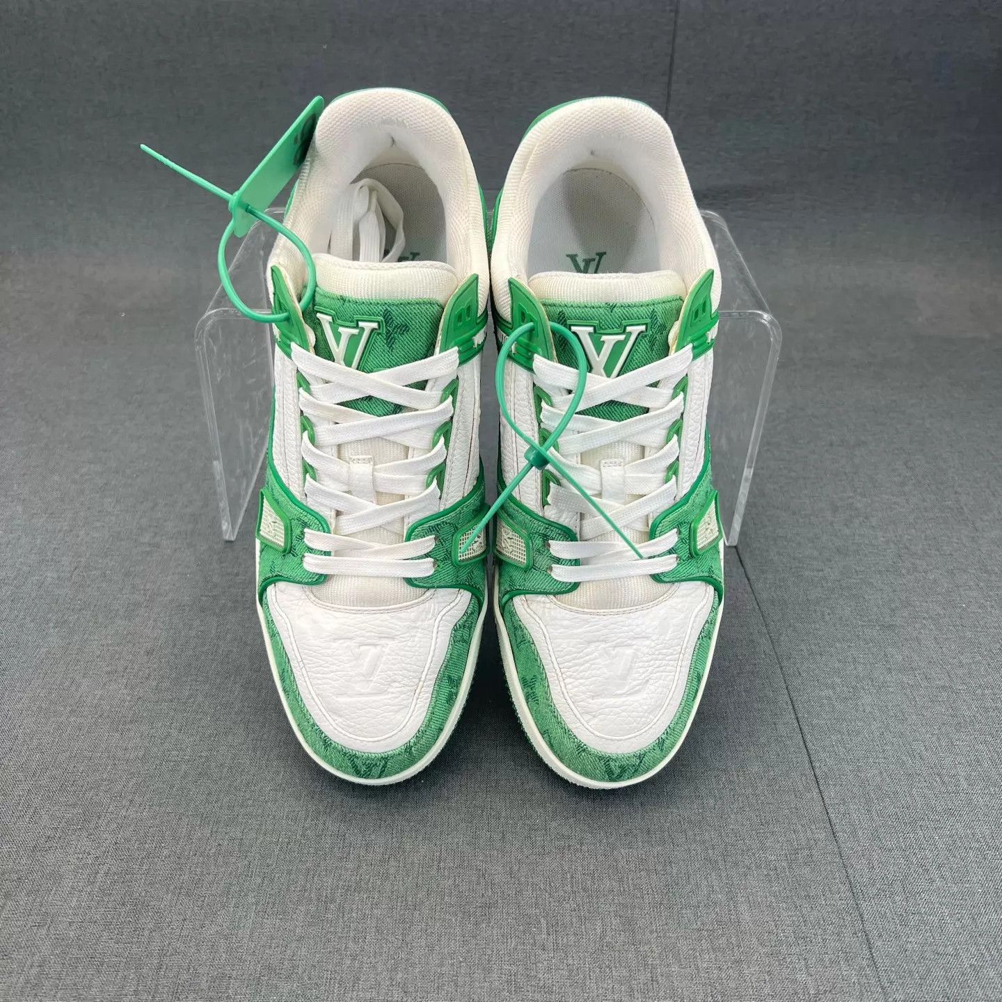 Louis Vuitton Green Low Top Sneakers Size 8.5 Size US 8.5 / EU 41-42 - 8 Thumbnail