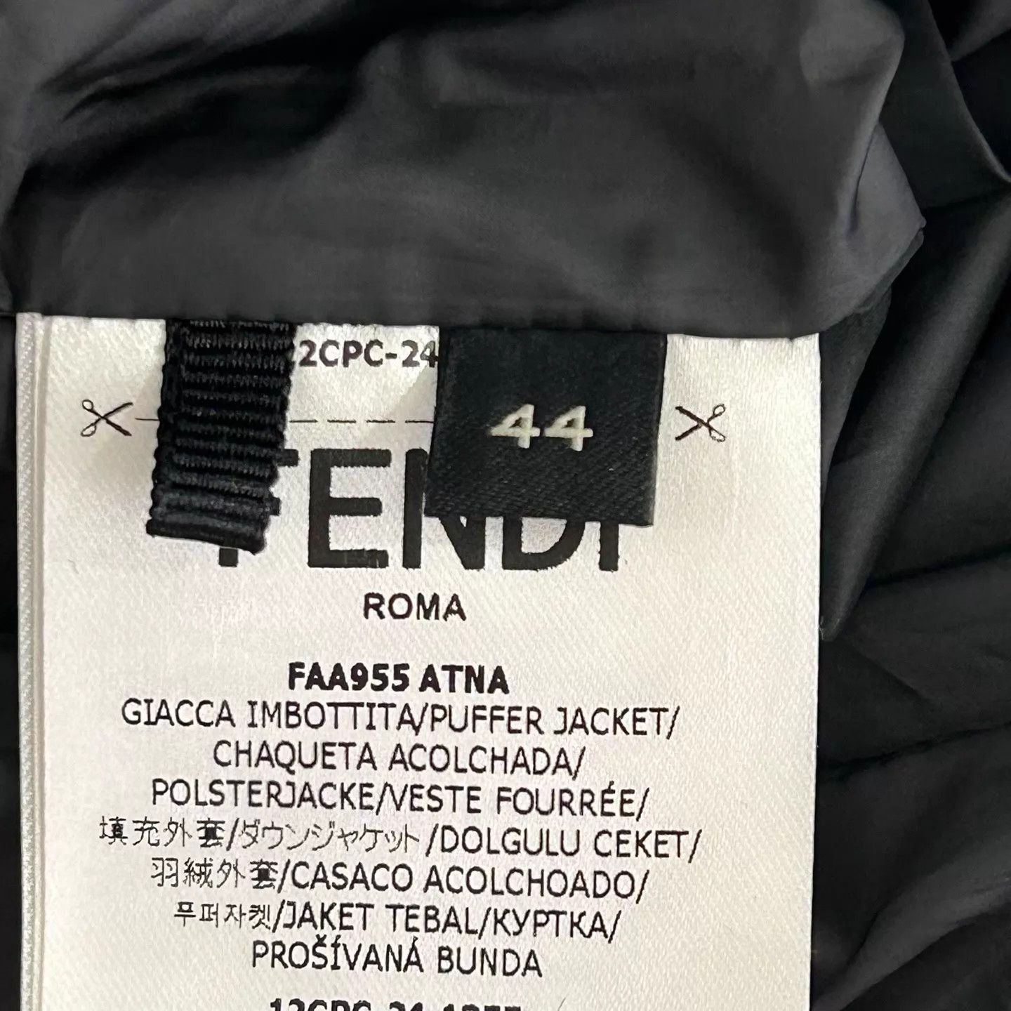 Fendi Multi Pattern Zip-Front Puffer Vest - Size S Size US S / EU 44-46 / 1 - 5 Thumbnail