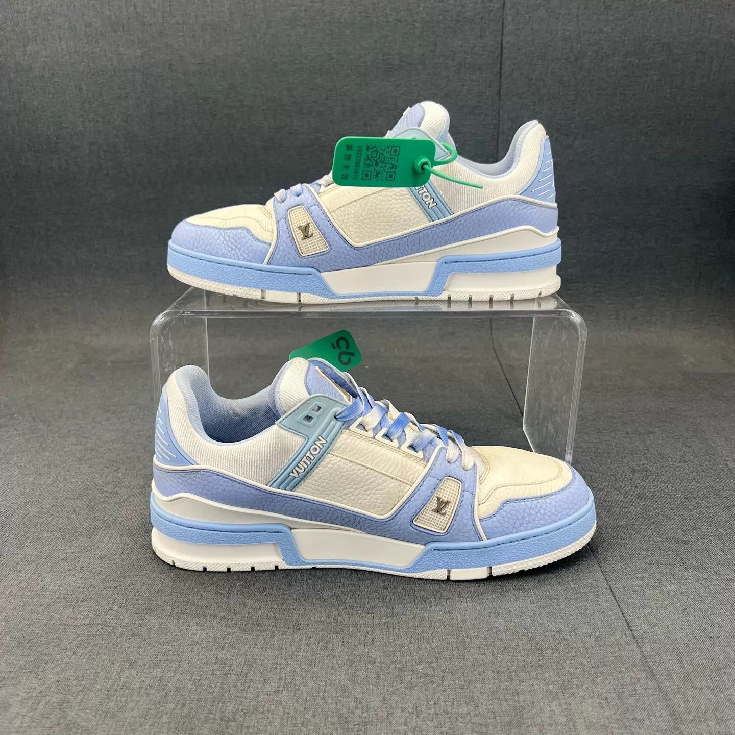 Louis Vuitton Blue Low-Top Sneakers Size 8 Size US 8 / EU 41 - 3 Thumbnail