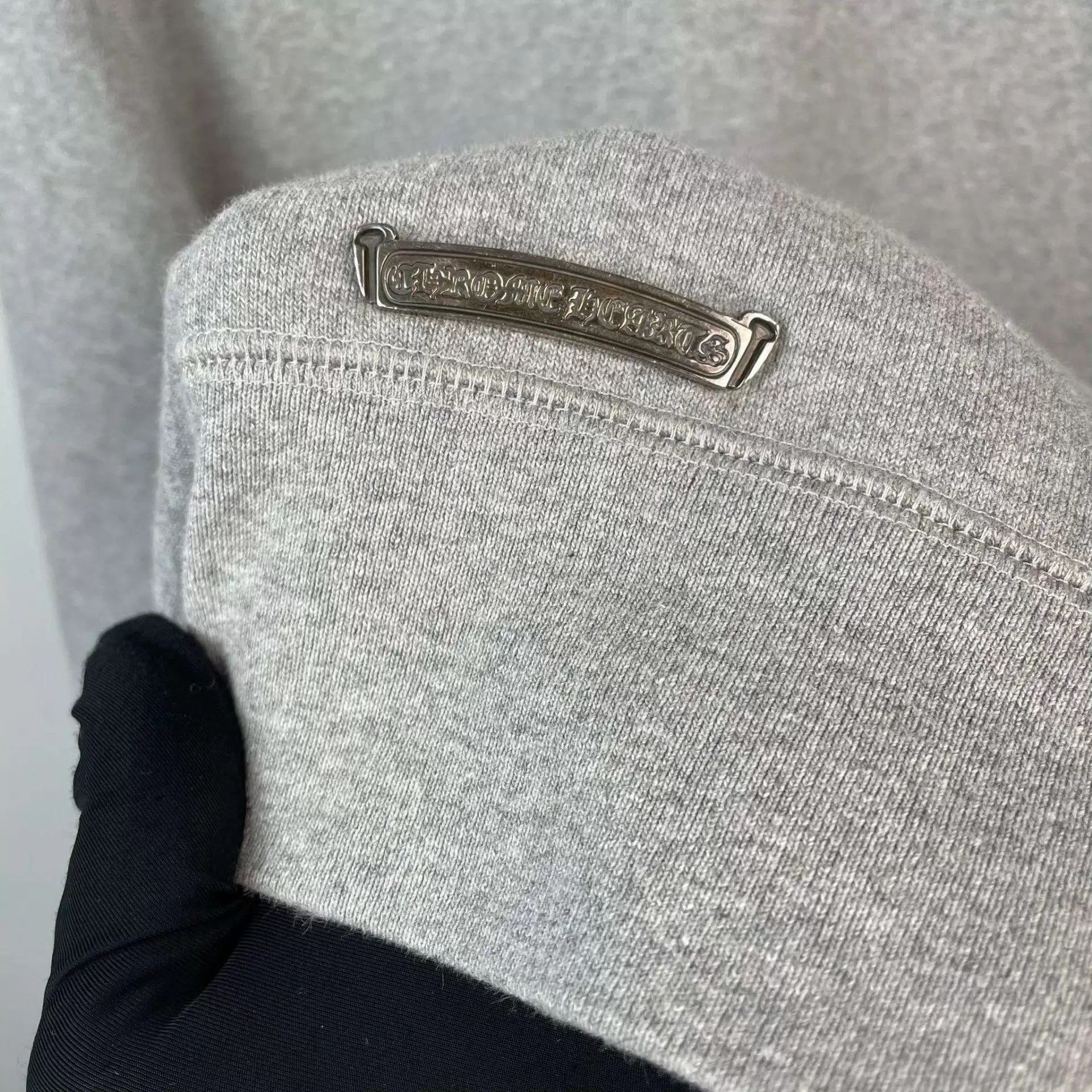 Chrome Hearts Gray Half-Zip Sweatshirt with Cross Emblem Size US M / EU 48-50 / 2 - 6 Thumbnail
