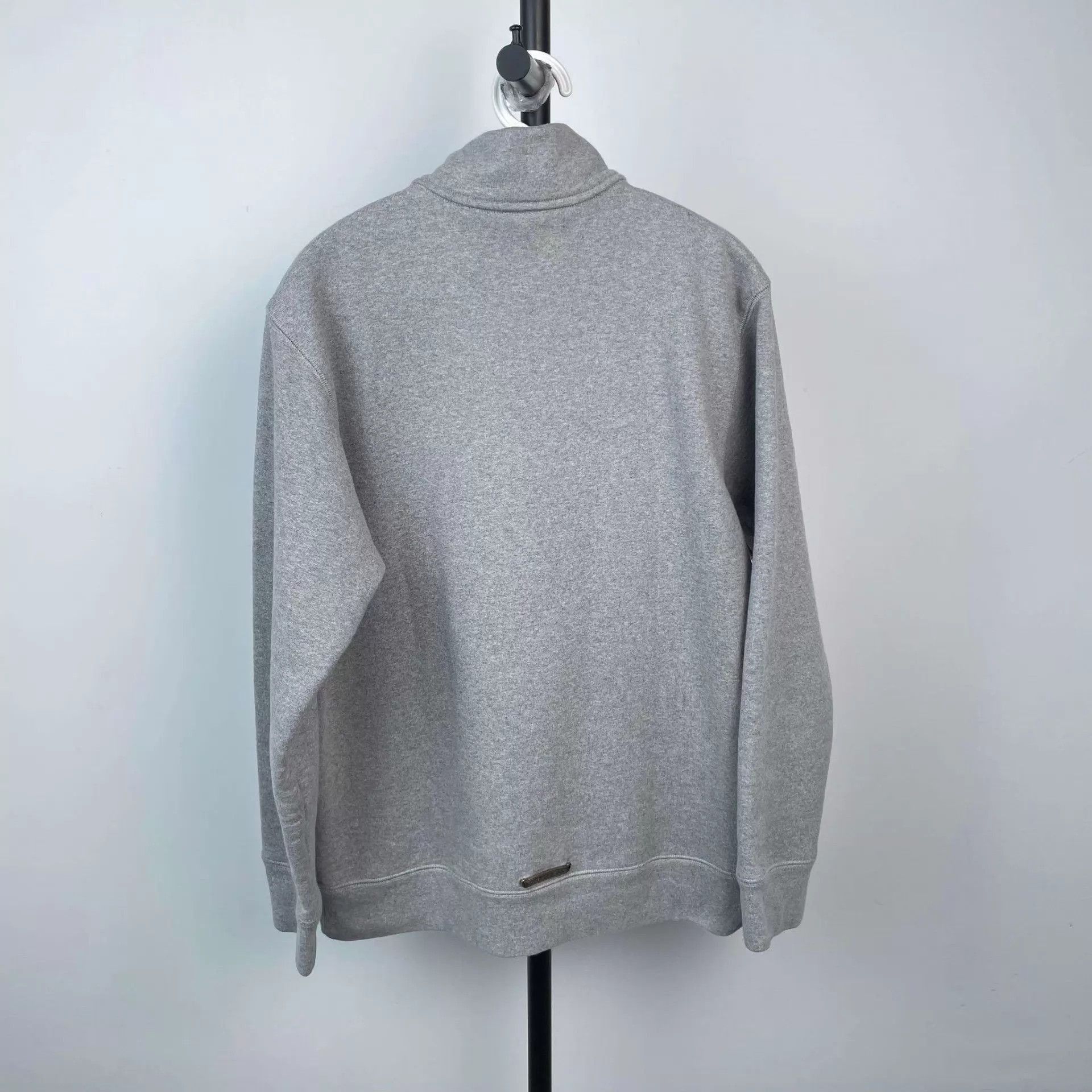Chrome Hearts Gray Half-Zip Sweatshirt with Cross Emblem Size US M / EU 48-50 / 2 - 2 Thumbnail