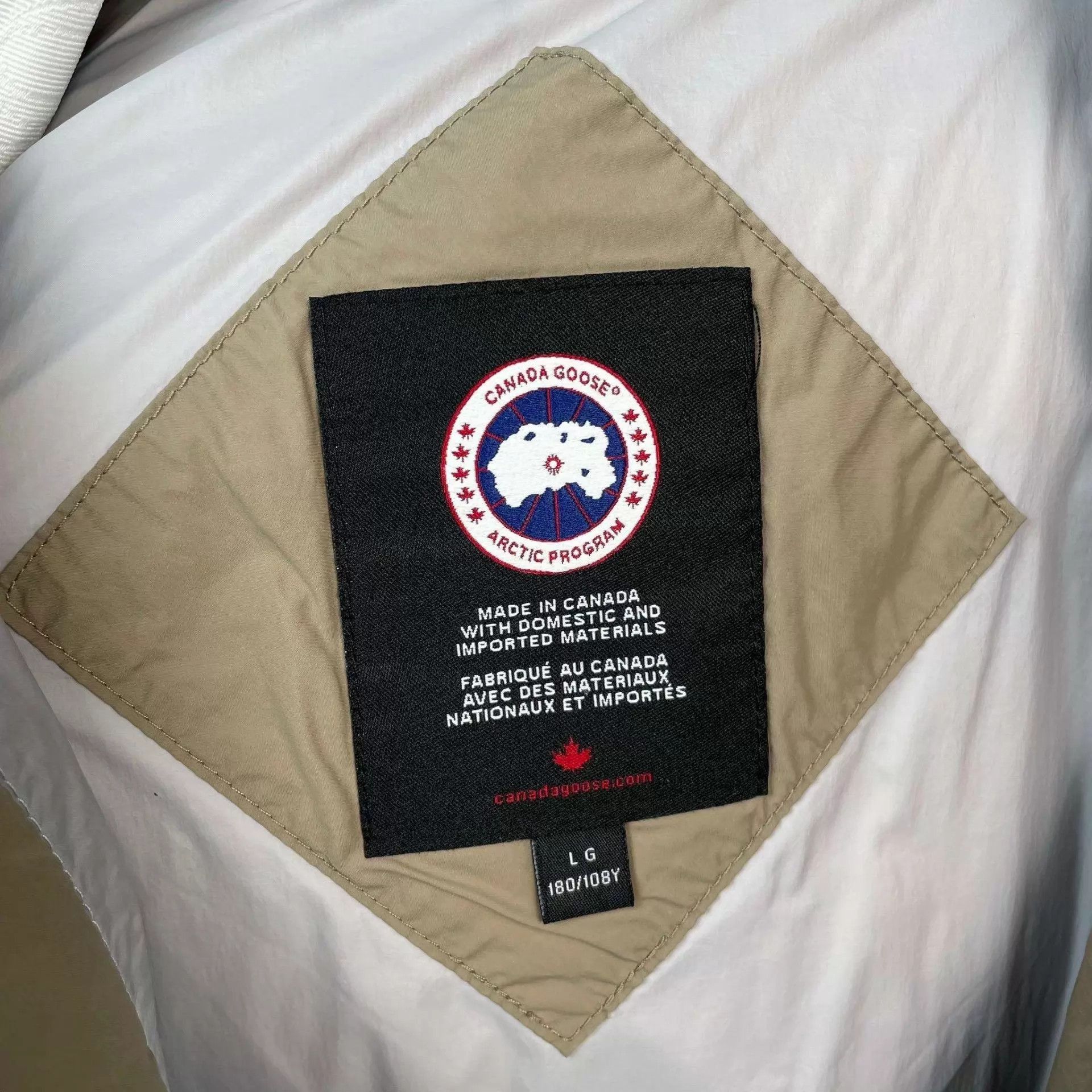 Canada Goose Beige Puffer Jacket with High Collar Size US L / EU 52-54 / 3 - 3 Thumbnail