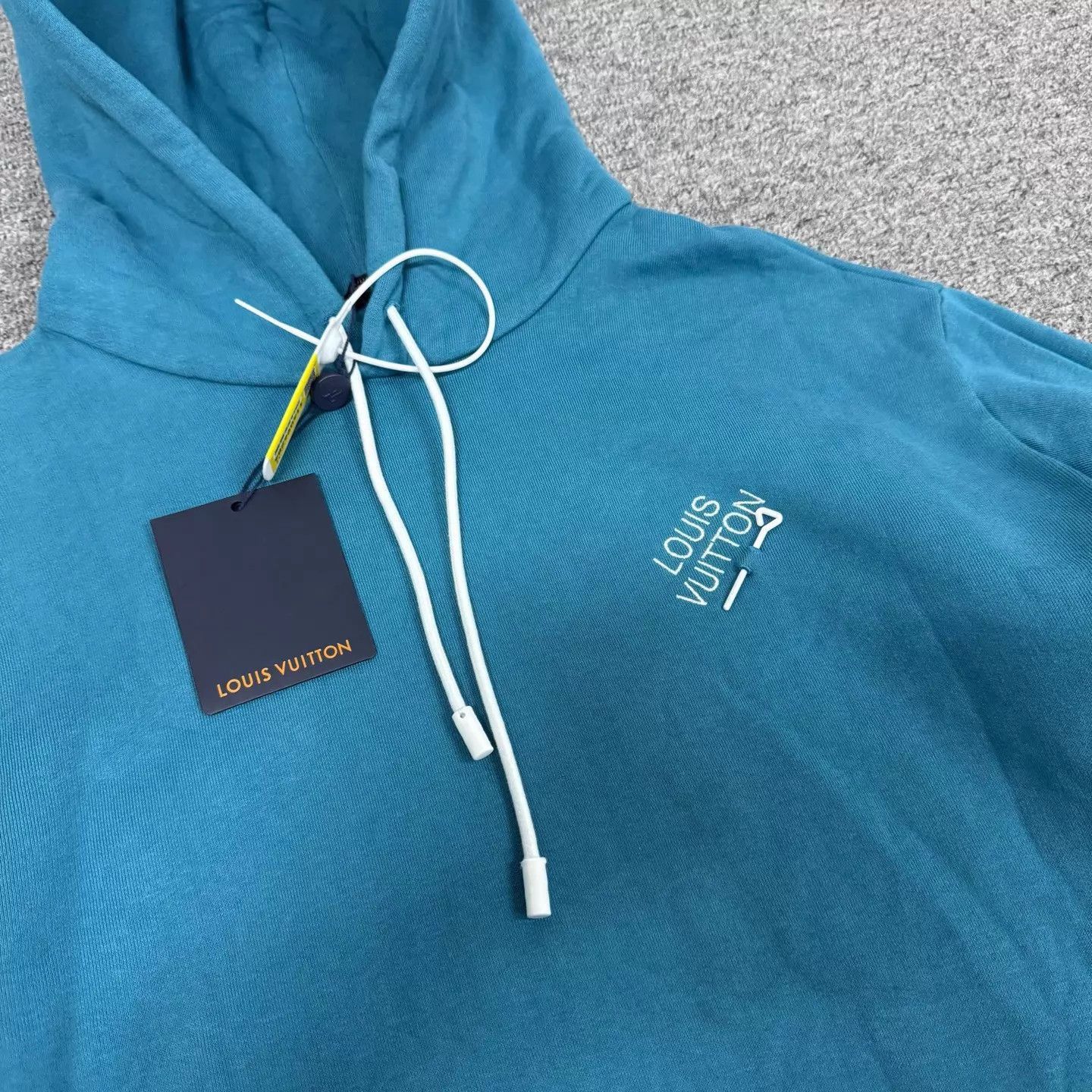 Louis Vuitton Blue Hoodie with Drawstring and Front Pocket Size US XXL / EU 58 / 5 - 5 Thumbnail