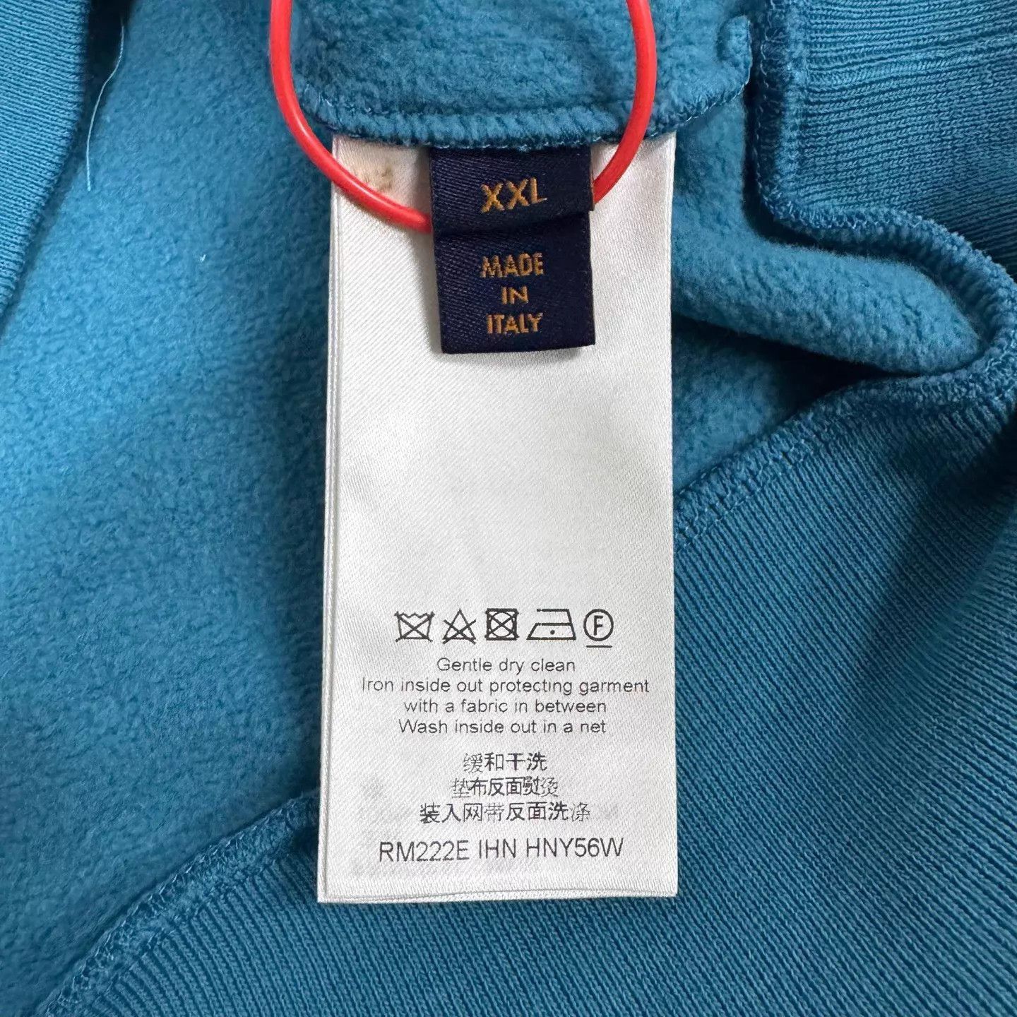 Louis Vuitton Blue Hoodie with Drawstring and Front Pocket Size US XXL / EU 58 / 5 - 7 Thumbnail