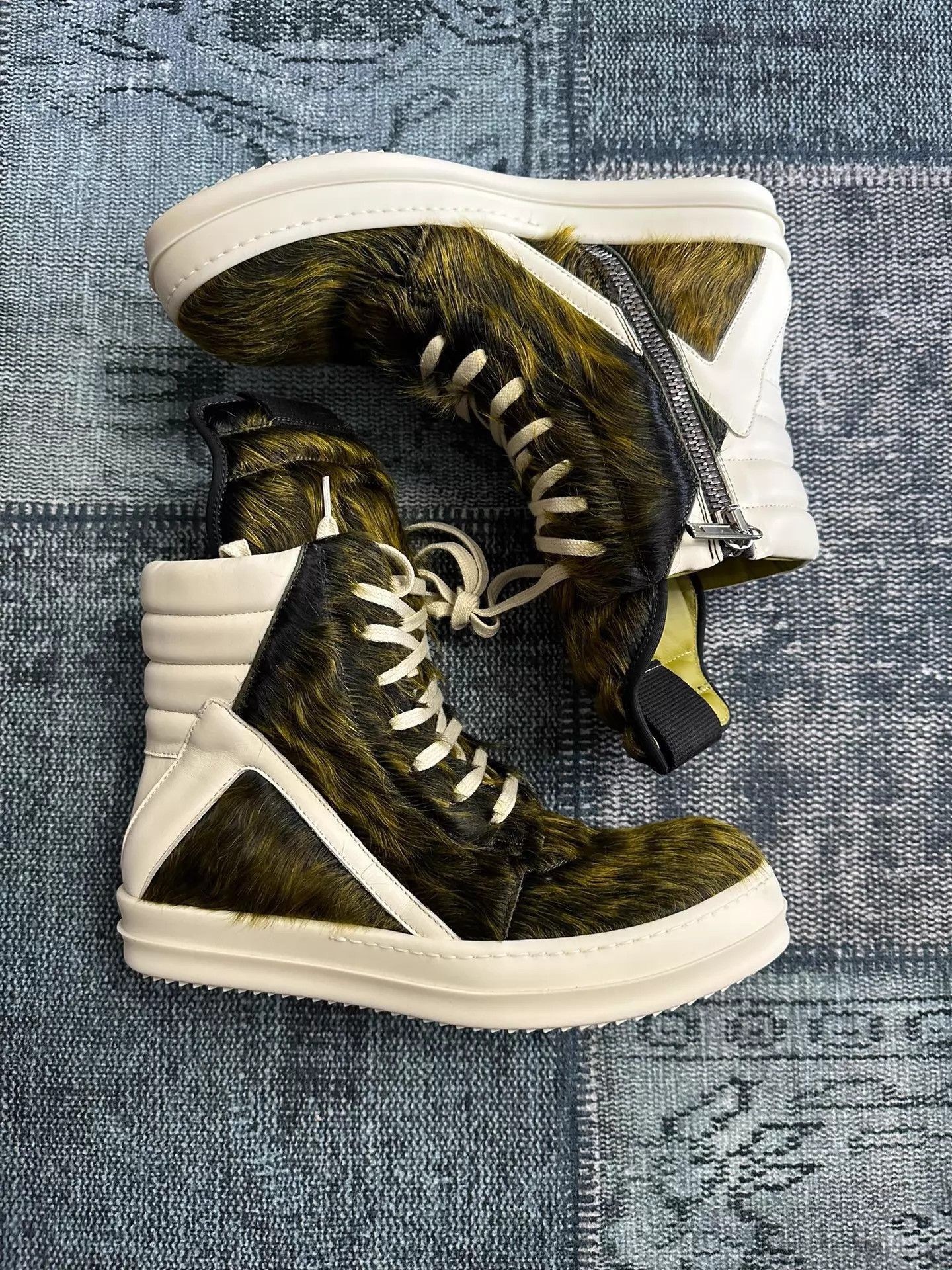 Rick Owens Green High-Top Sneakers Size 8 Size US 8 / EU 41 - 2 Thumbnail