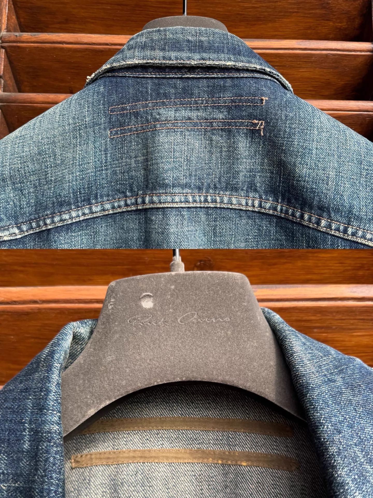 Rick Owens Blue Denim Jacket with Chest Pockets - Size M Size US M / EU 48-50 / 2 - 7 Thumbnail
