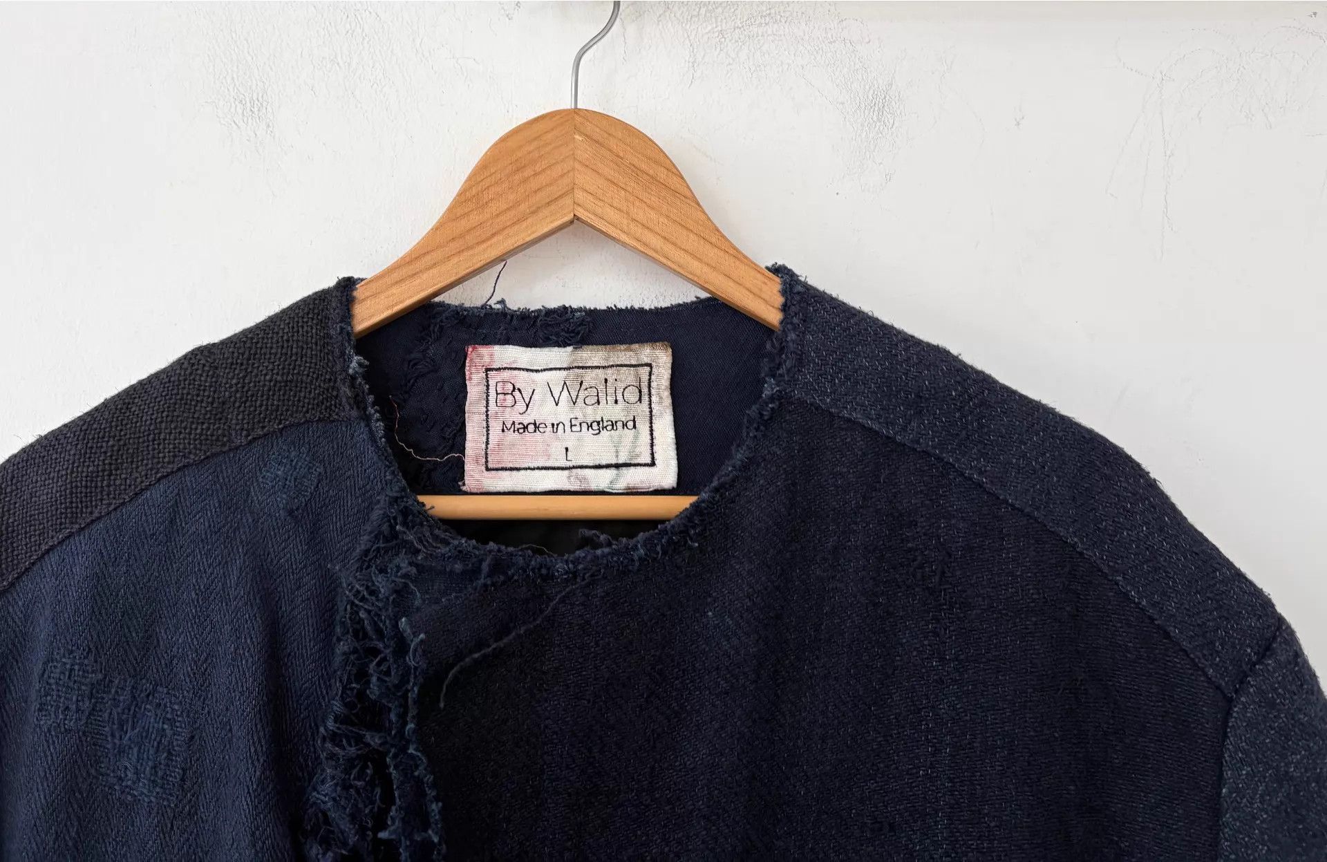By Walid Blue Patchwork Long Coat - Size L Size US L / EU 52-54 / 3 - 4 Thumbnail