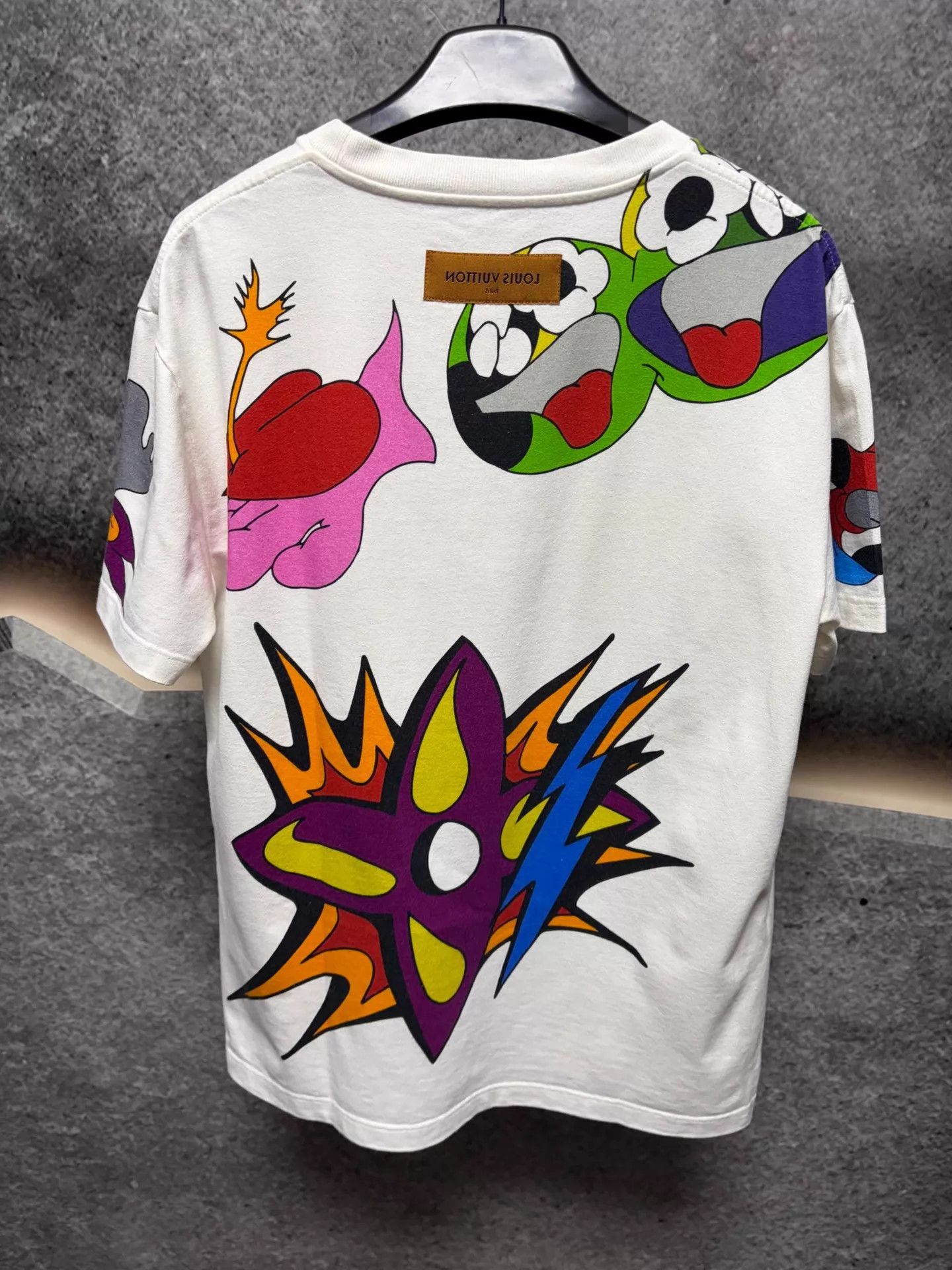 Louis Vuitton White Short Sleeve Graphic Print T-Shirt Size US L / EU 52-54 / 3 - 2 Thumbnail