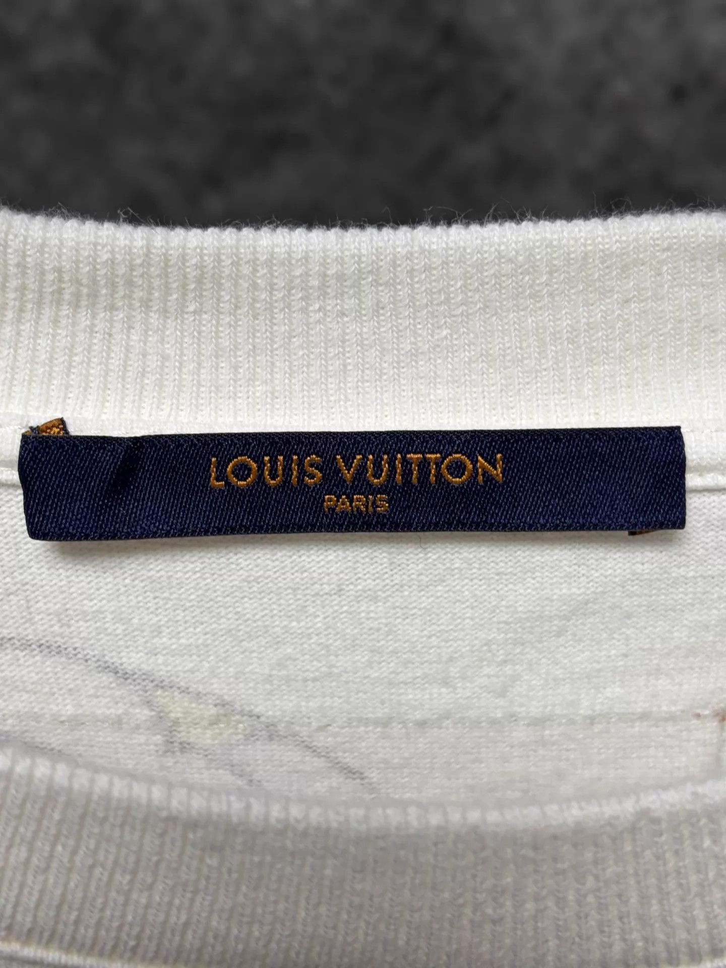 Louis Vuitton White Short Sleeve Graphic Print T-Shirt Size US L / EU 52-54 / 3 - 3 Thumbnail