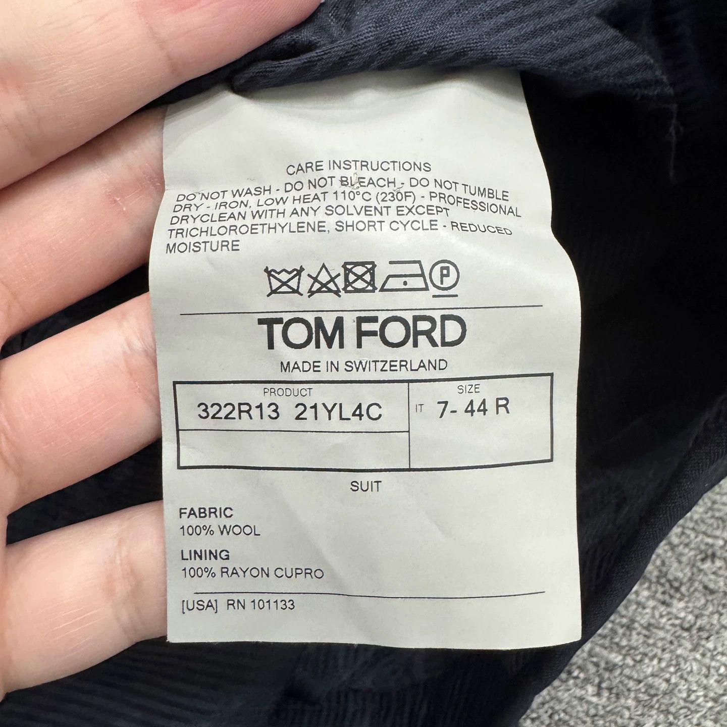 Tom Ford Black Straight-Leg Casual Pants Size 28 Size US 28 / EU 44 - 3 Thumbnail