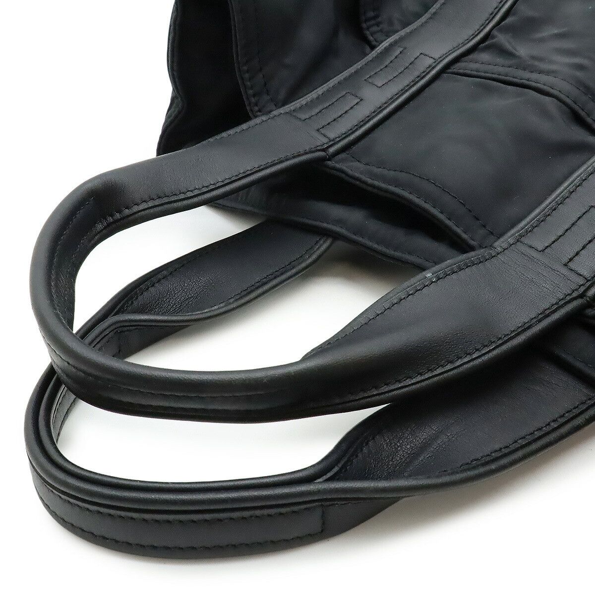 Hermes Hermes Hermes Acapulco PM Nylon Leather Tote Bag Textile Tote Bag DUTY FREE for USA Size ONE SIZE - 4 Thumbnail