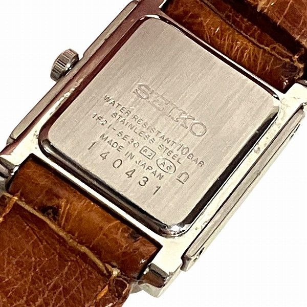 Seiko Seiko Seiko Spirit Jewel Stainless Steel Quartz Metal Quartz 1F21-5B30 DUTY FREE for USA Size ONE SIZE - 5 Thumbnail