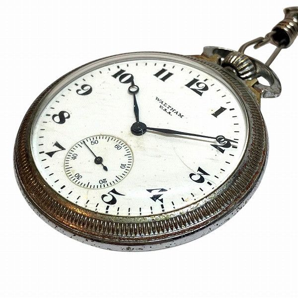 Other Other Waltham Stainless Steel Pocket Watch Metal Other DUTY FREE for USA Size ONE SIZE - 2 Thumbnail