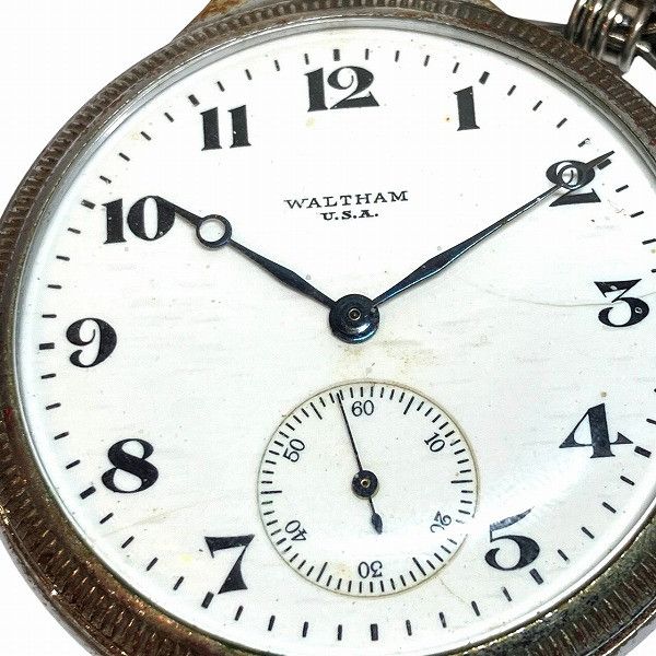 Other Other Waltham Stainless Steel Pocket Watch Metal Other DUTY FREE for USA Size ONE SIZE - 4 Thumbnail