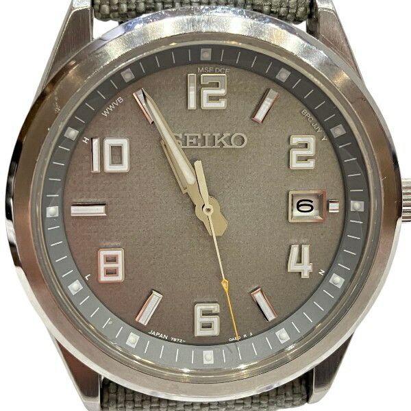 Seiko Seiko Seiko Stainless Steel Men Watch Metal Quartz 7B72-0AA0 DUTY FREE for USA Size ONE SIZE - 4 Thumbnail