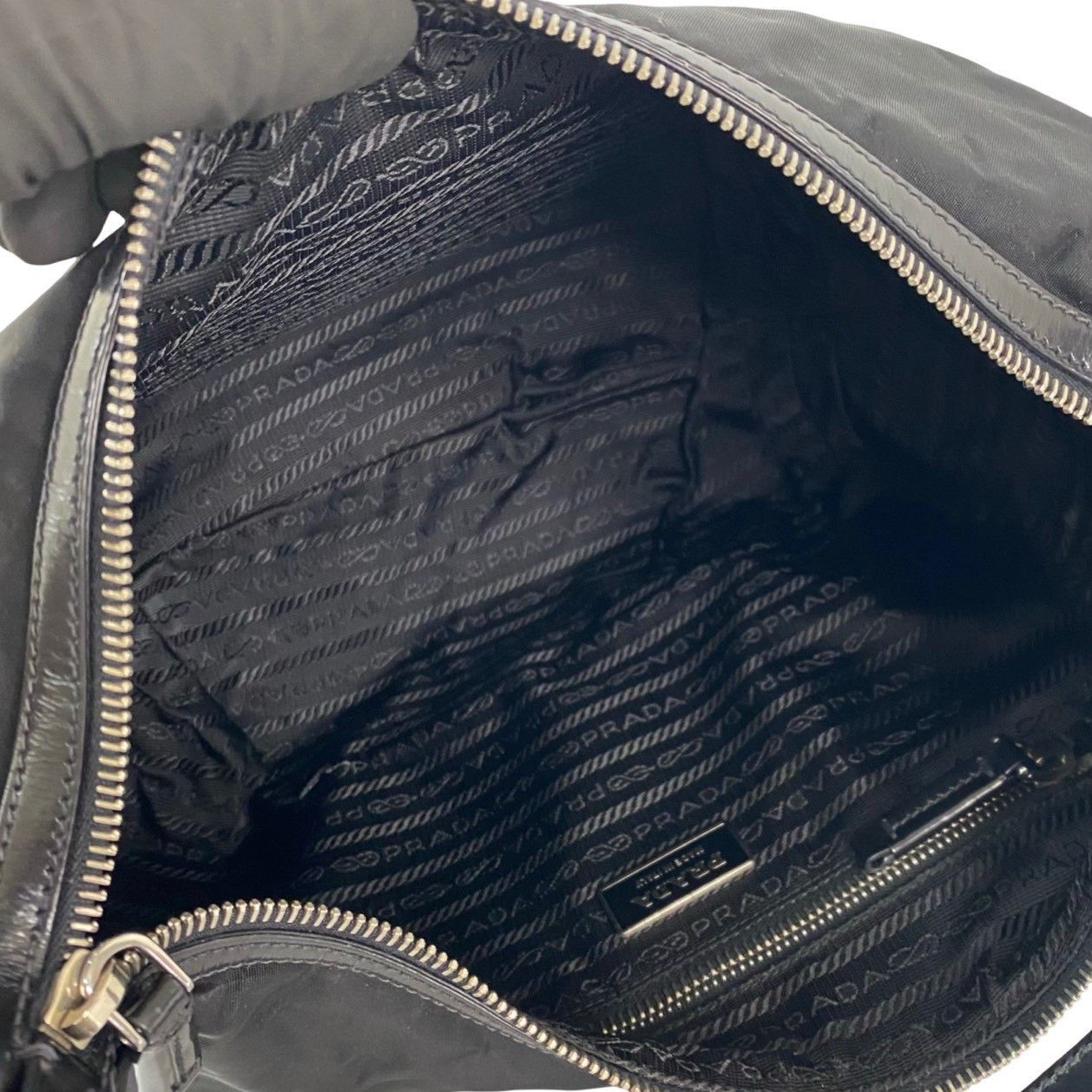 Prada Prada Prada Nylon Leather Shoulder Bag Textile Shoulder Bag DUTY FREE for USA Size ONE SIZE - 10 Thumbnail