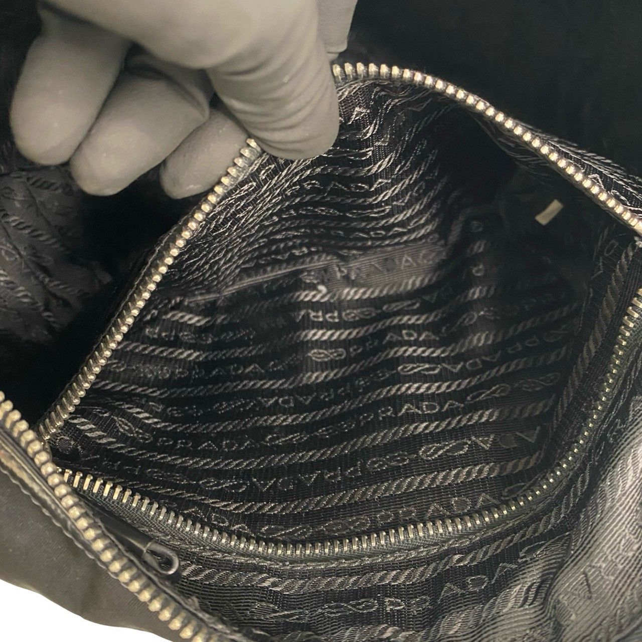 Prada Prada Prada Nylon Leather Shoulder Bag Textile Shoulder Bag DUTY FREE for USA Size ONE SIZE - 11 Thumbnail