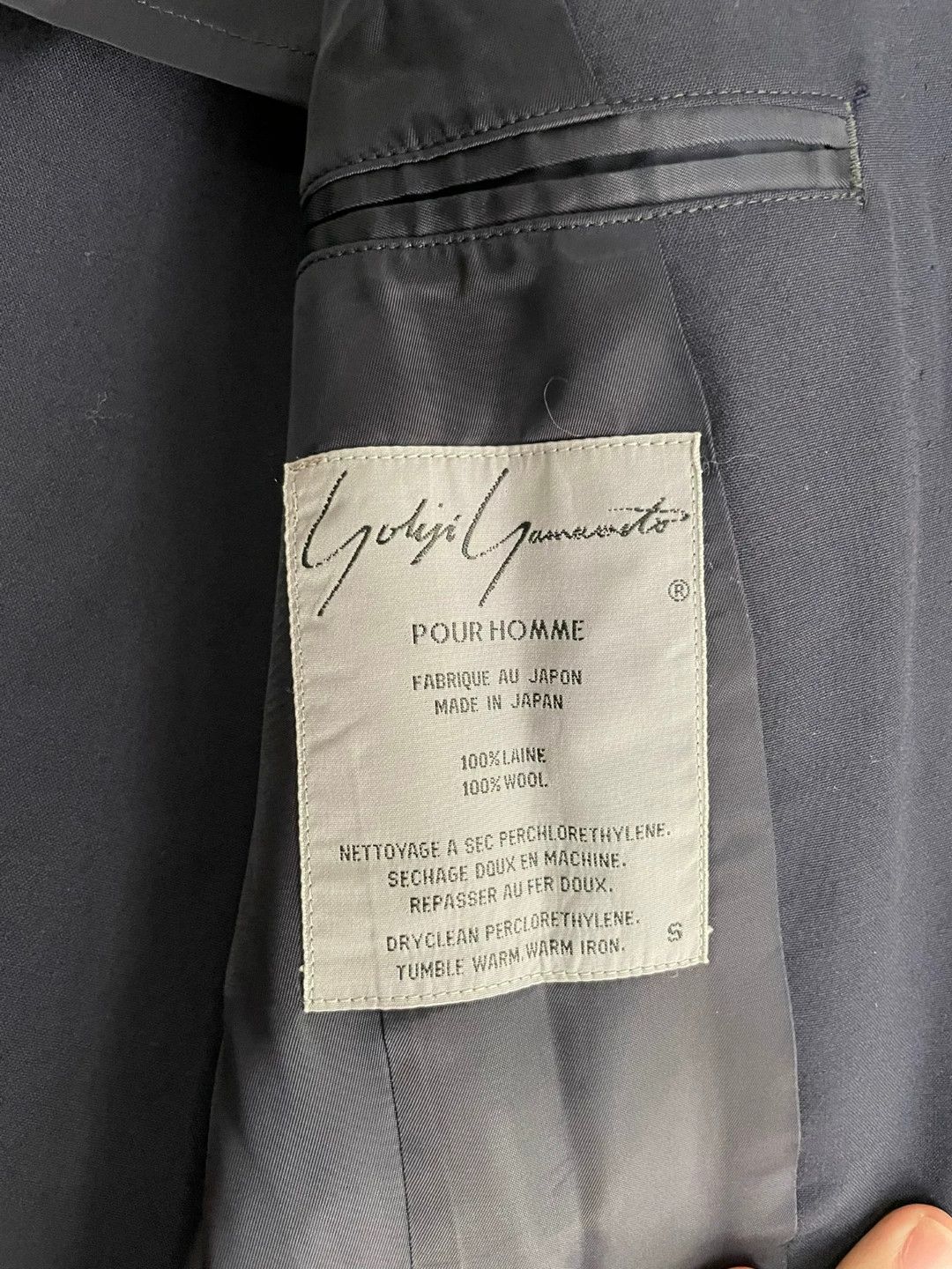 Yohji Yamamoto Yohji Yamamoto 80s Navy Suit Size US S / EU 44-46 / 1 - 3 Thumbnail