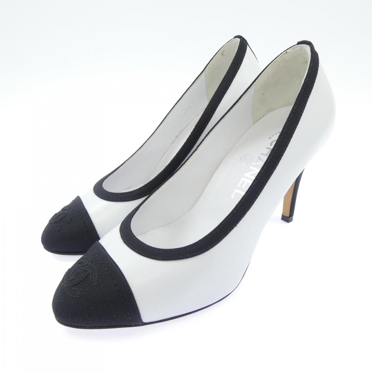 Chanel Chanel Chanel Lambskin Pumps Leather Shoes G34061Y53071 DUTY FREE for USA Size ONE SIZE - 3 Thumbnail