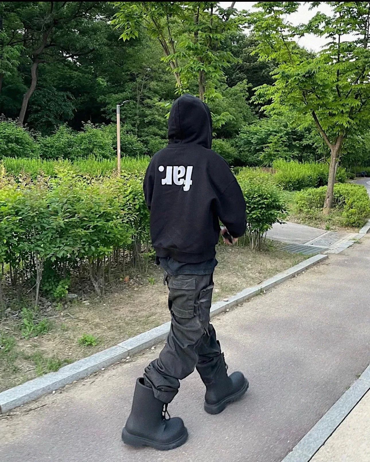 Vintage Far Archive Black Inverted Logo Zip Hoodie Size US M / EU 48-50 / 2 - 6 Thumbnail