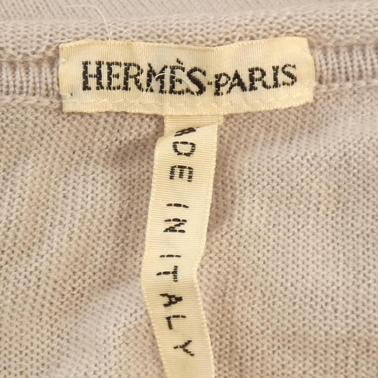 Hermes Hermes Hermes Twill Laine Silk Cashmere Vest Textile Tops DUTY FREE for USA Size ONE SIZE - 4 Thumbnail