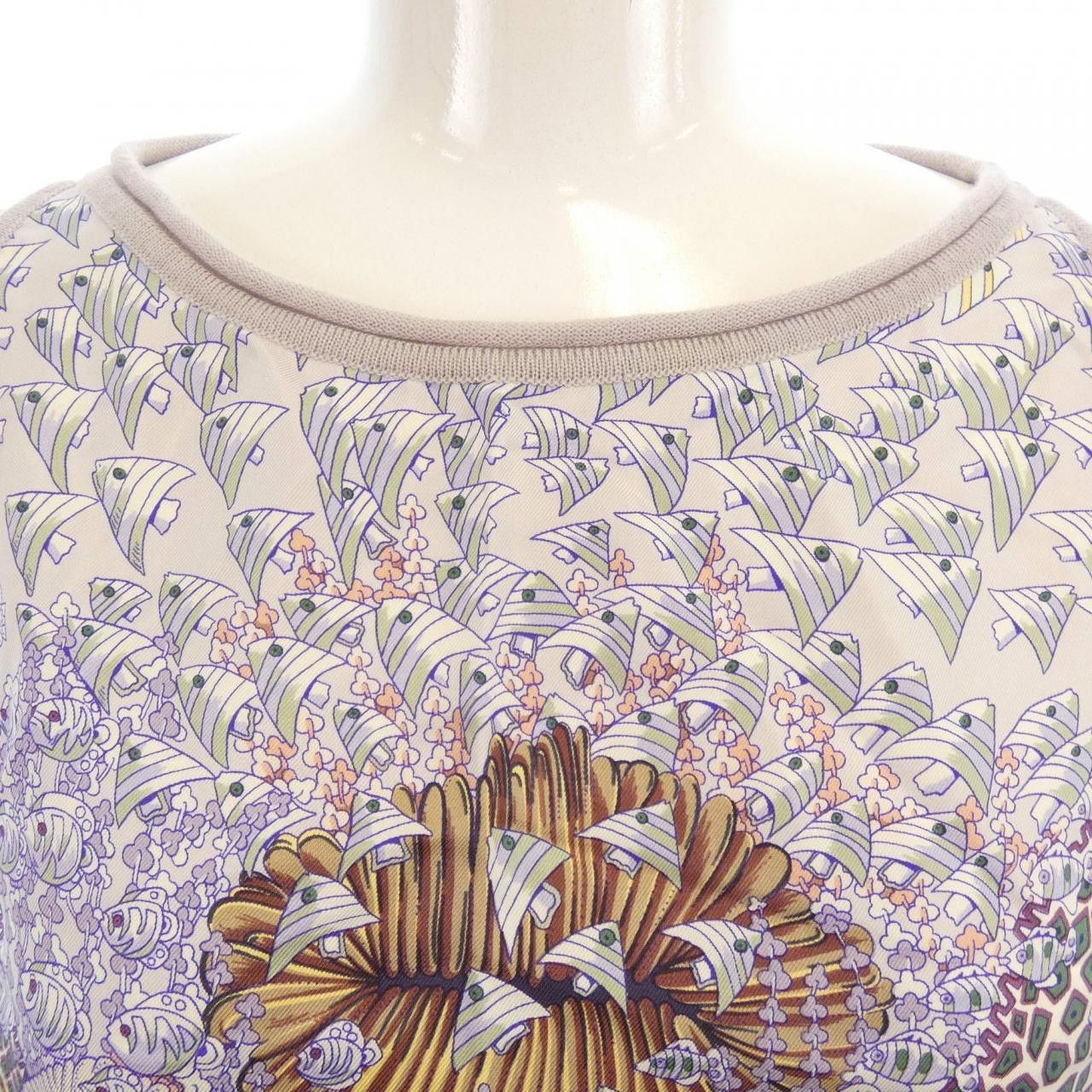 Hermes Hermes Hermes Twill Laine Silk Cashmere Vest Textile Tops DUTY FREE for USA Size ONE SIZE - 5 Thumbnail