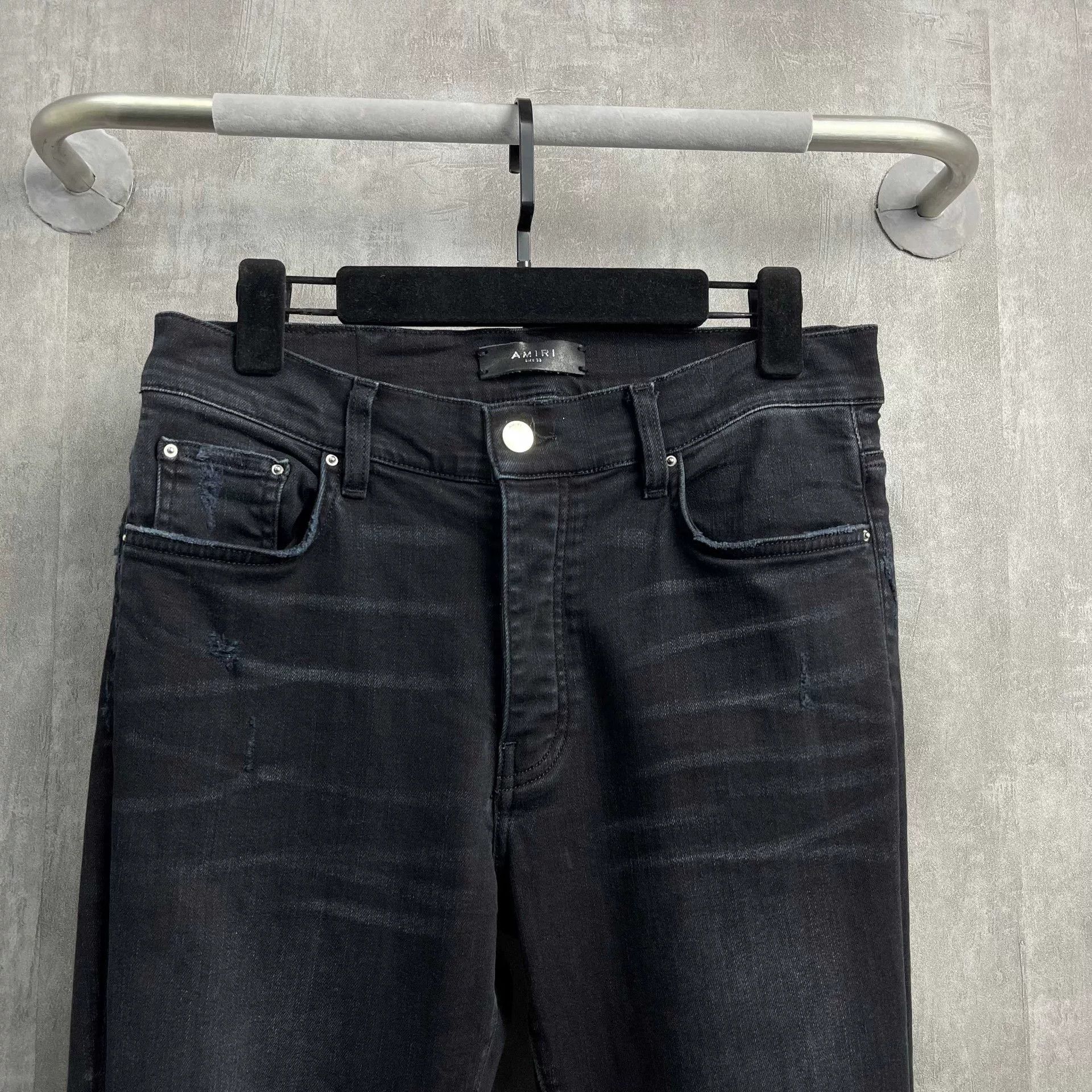 Amiri Amiri Black Distressed Denim Jeans Size US 32 / EU 48 - 3 Thumbnail